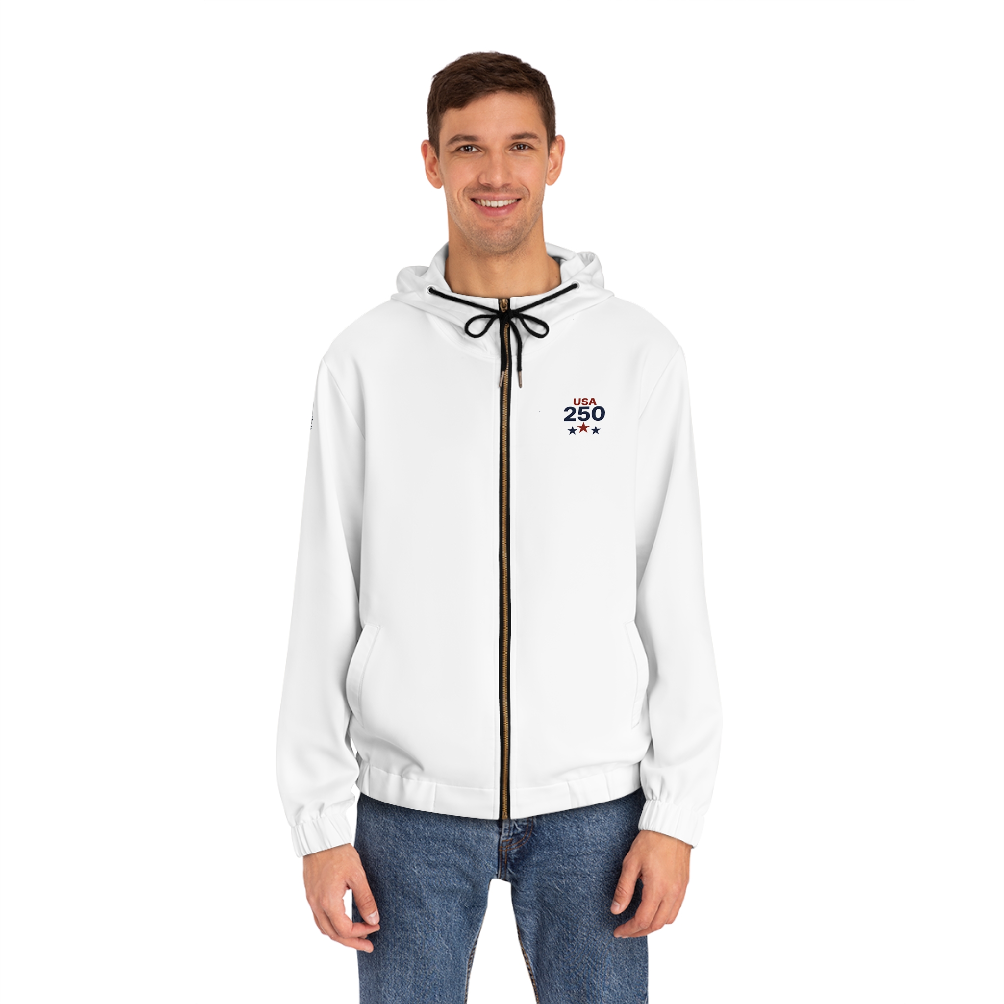 250 Years of Navigating Freedom zip up Hoodie | USA 1776 - 2026 - Image 3