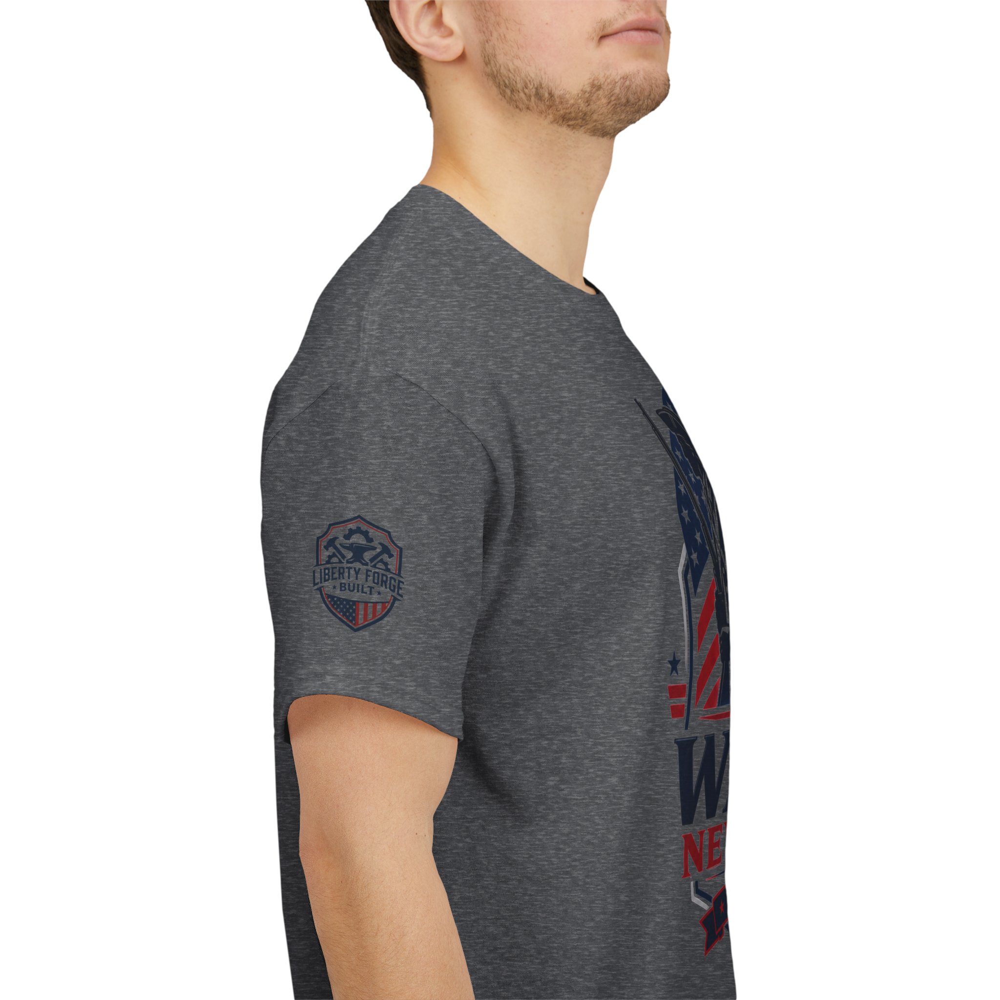 Patriotic Law Enforcement Tee - Thin Blue Line Americana | Original Design 6 Patriotic Law Enforcement Tee - Thin Blue Line Americana | Original Design - Image 6