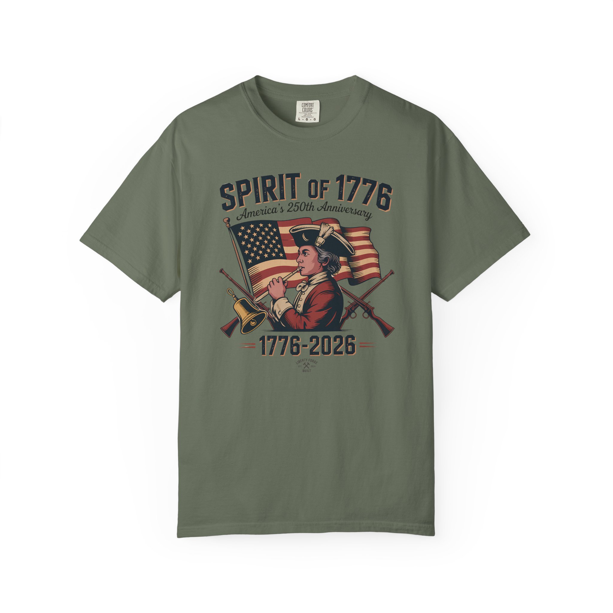 Colonial Drummer Tee | Revolutionary War 250th Anniversary Shirt | America 250 History Buff Gift - Image 6