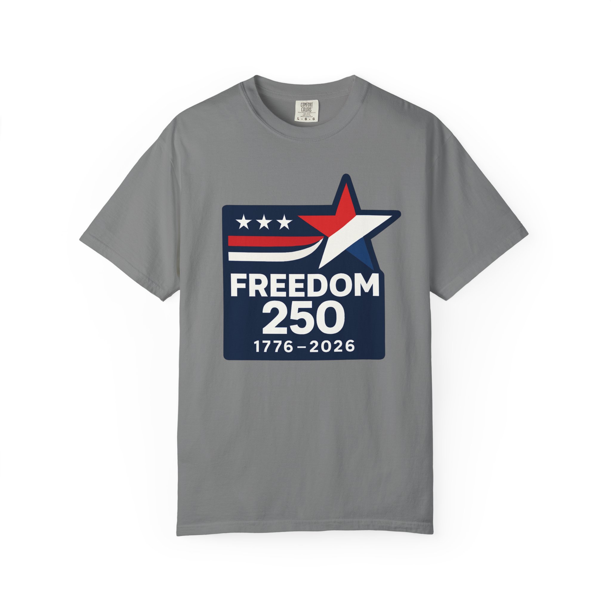 Freedom 250 Tee | America 250 Star Flag Patriotic Shirt | Semiquincentennial 1776-2026 Gift - Image 6