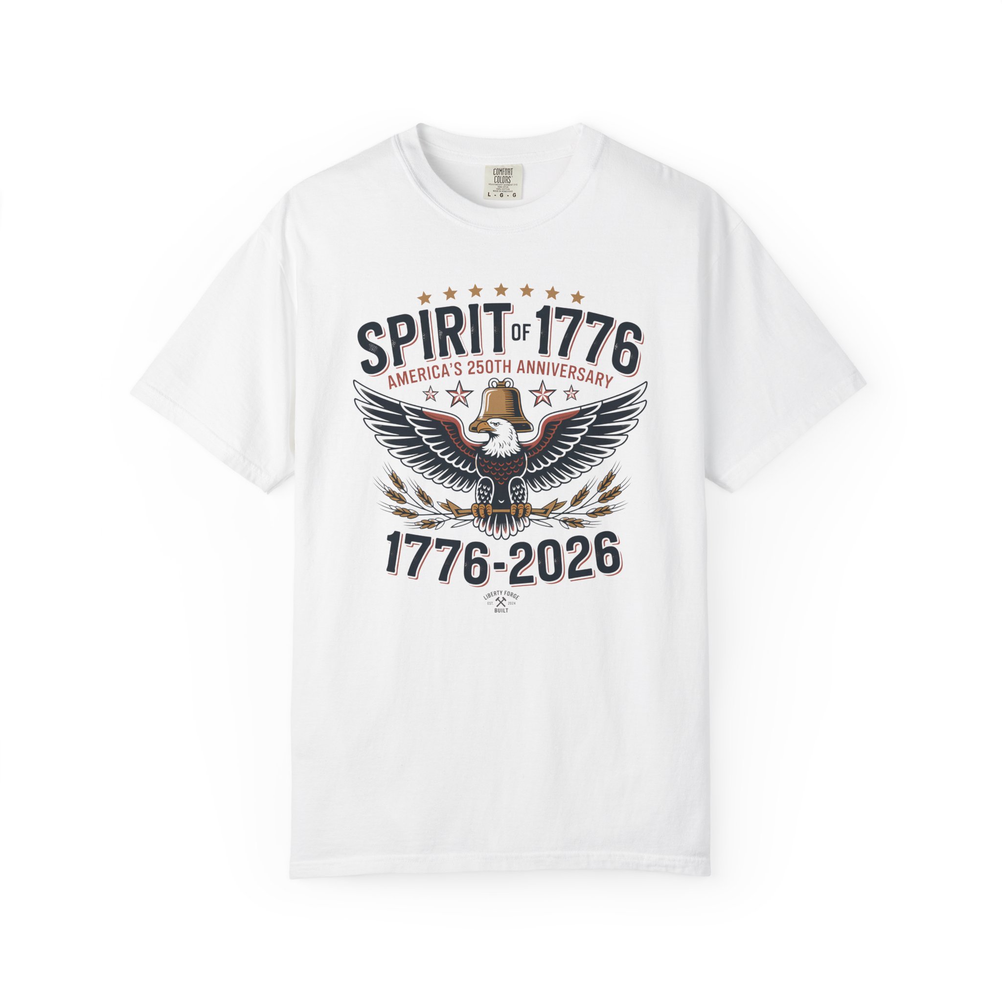 Spirit of 1776 Eagle Tee | America 250 Patriotic Shirt | Semiquincentennial Bald Eagle Gift