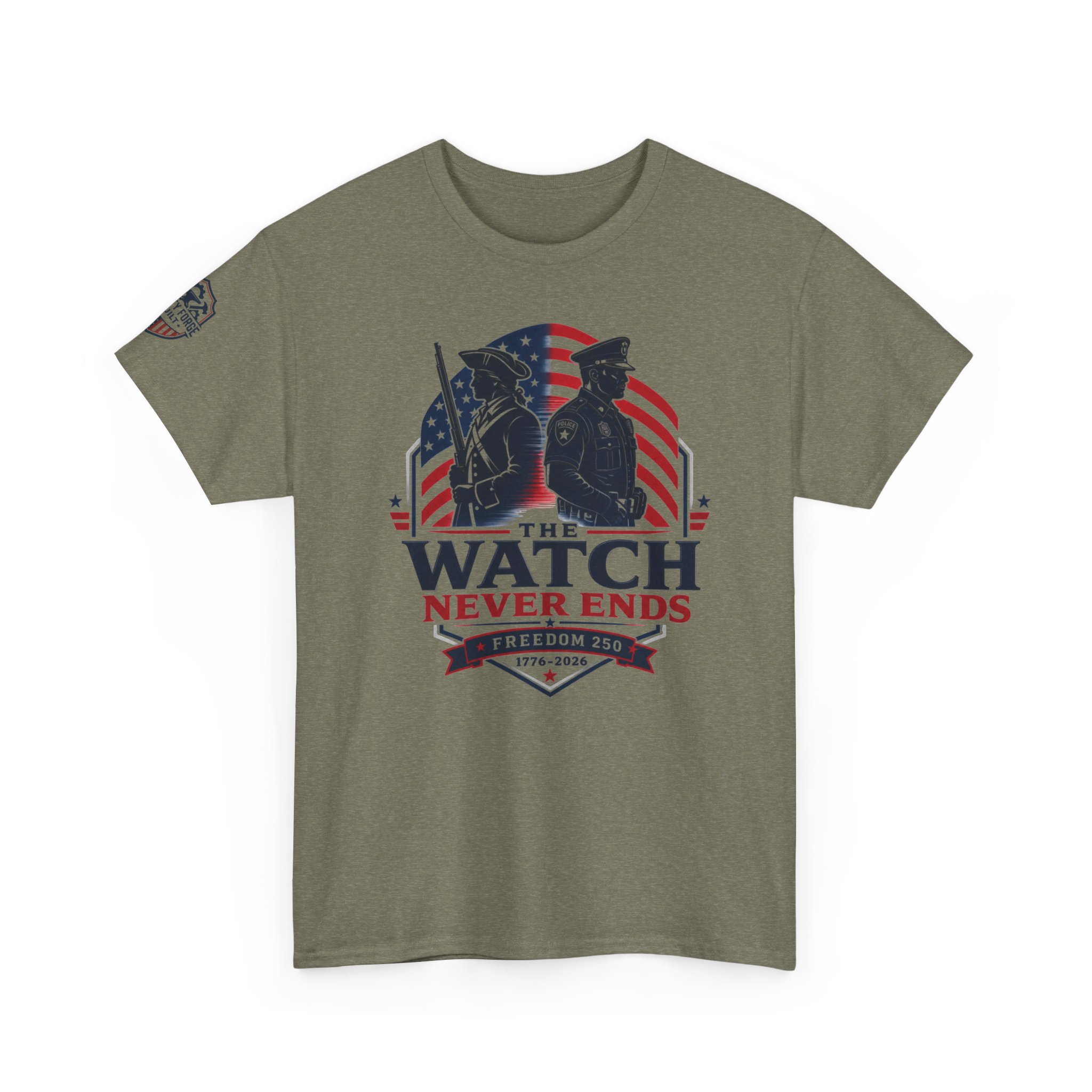 Patriotic Law Enforcement Tee - Thin Blue Line Americana | Original Design 9 Patriotic Law Enforcement Tee - Thin Blue Line Americana | Original Design - Image 9