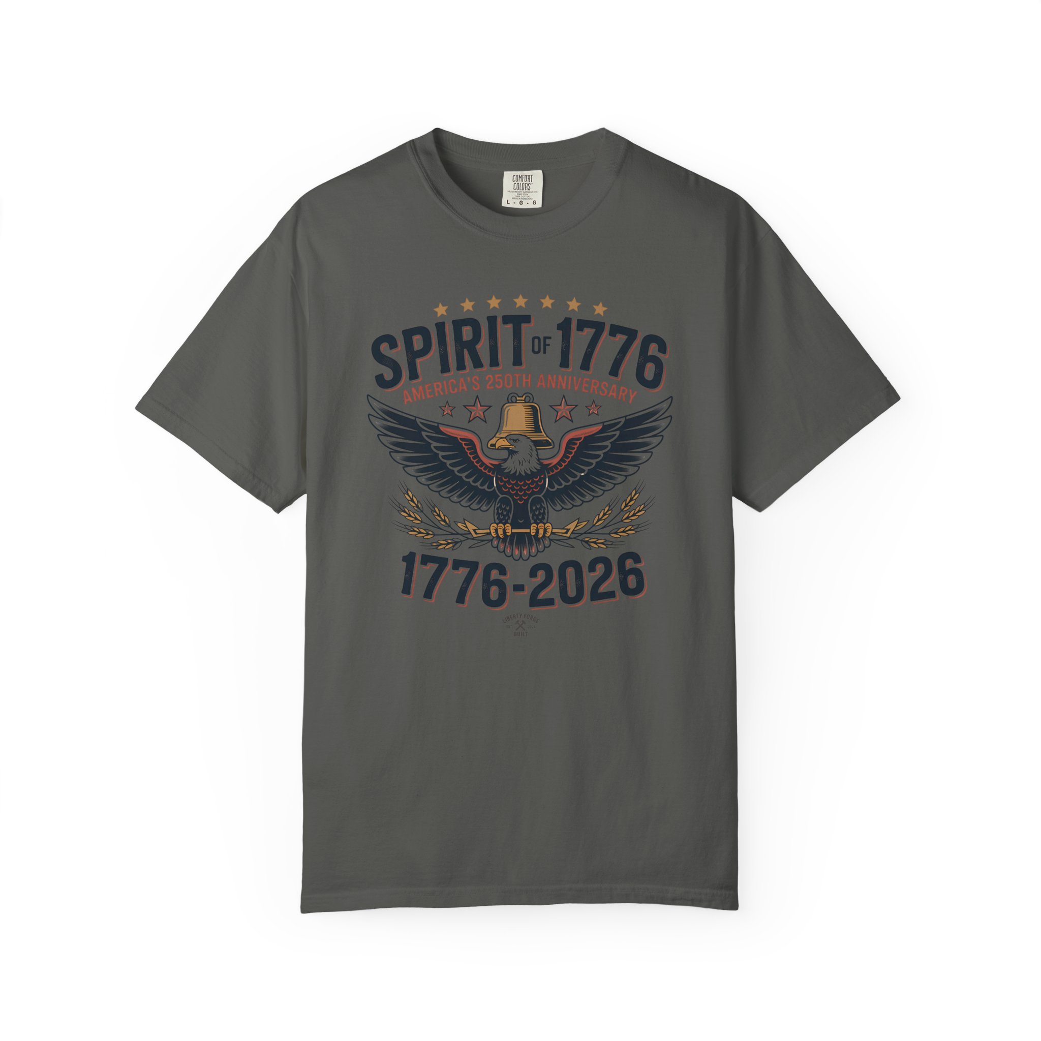 Spirit of 1776 Eagle Tee | America 250 Patriotic Shirt | Semiquincentennial Bald Eagle Gift - Image 3