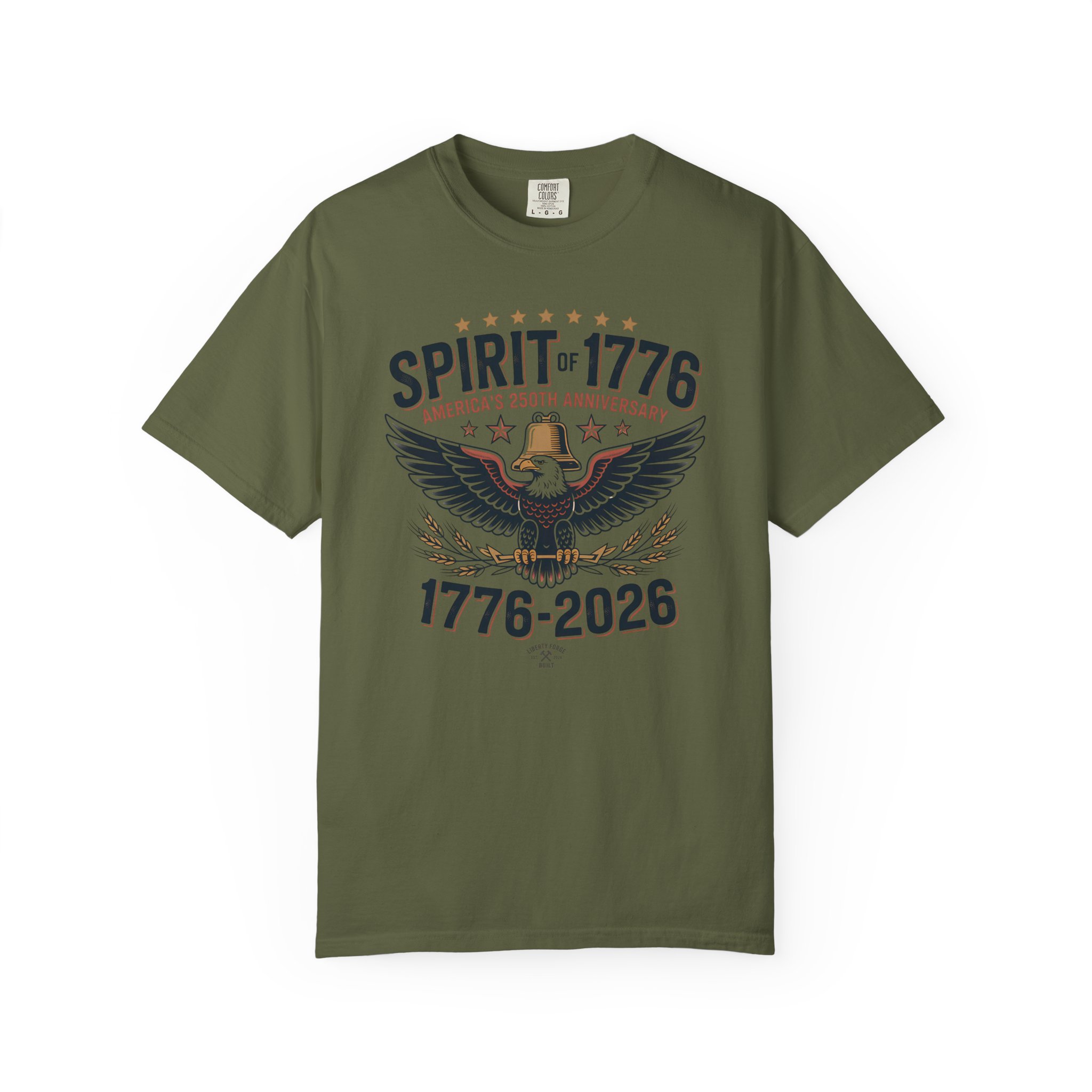 Spirit of 1776 Eagle Tee | America 250 Patriotic Shirt | Semiquincentennial Bald Eagle Gift - Image 4
