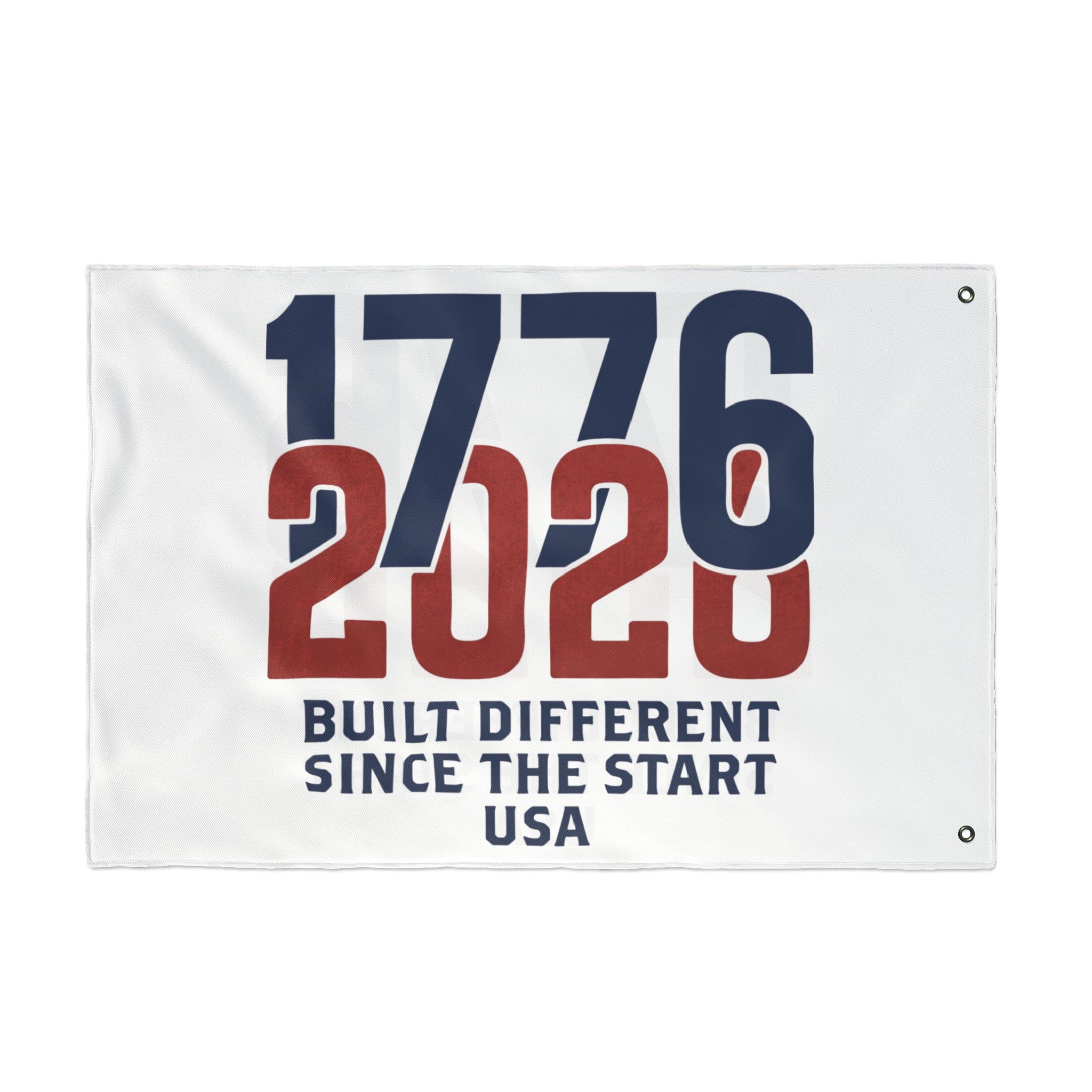 1776-2026 Built Different Double Sided Flag | America 250 Patriotic Yard House Banner | Semiquincentennial - Image 2