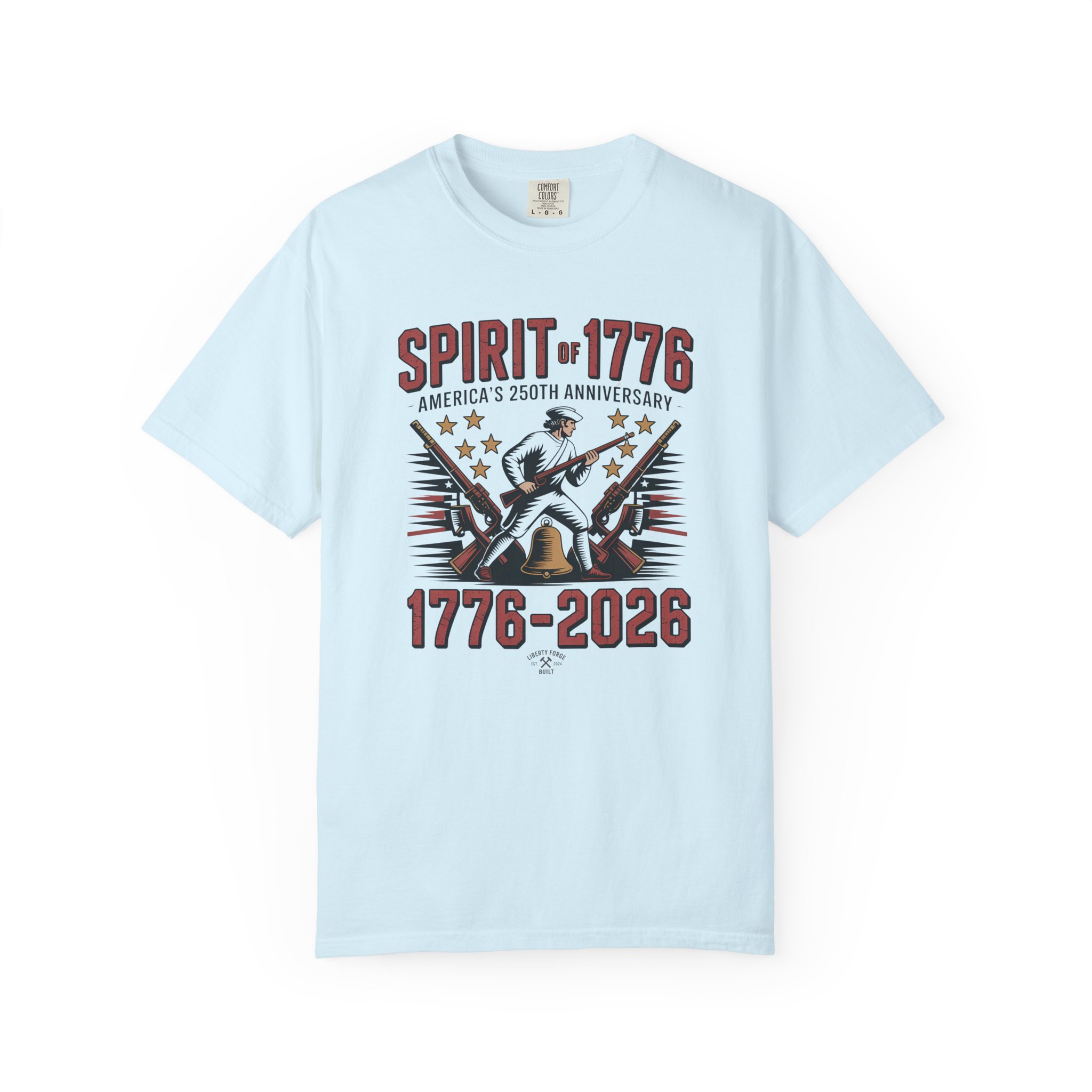 Spirit of 1776 Liberty Bell Tee | Vintage 250th Anniversary Patriotic Shirt | America 250 History Gift - Image 11