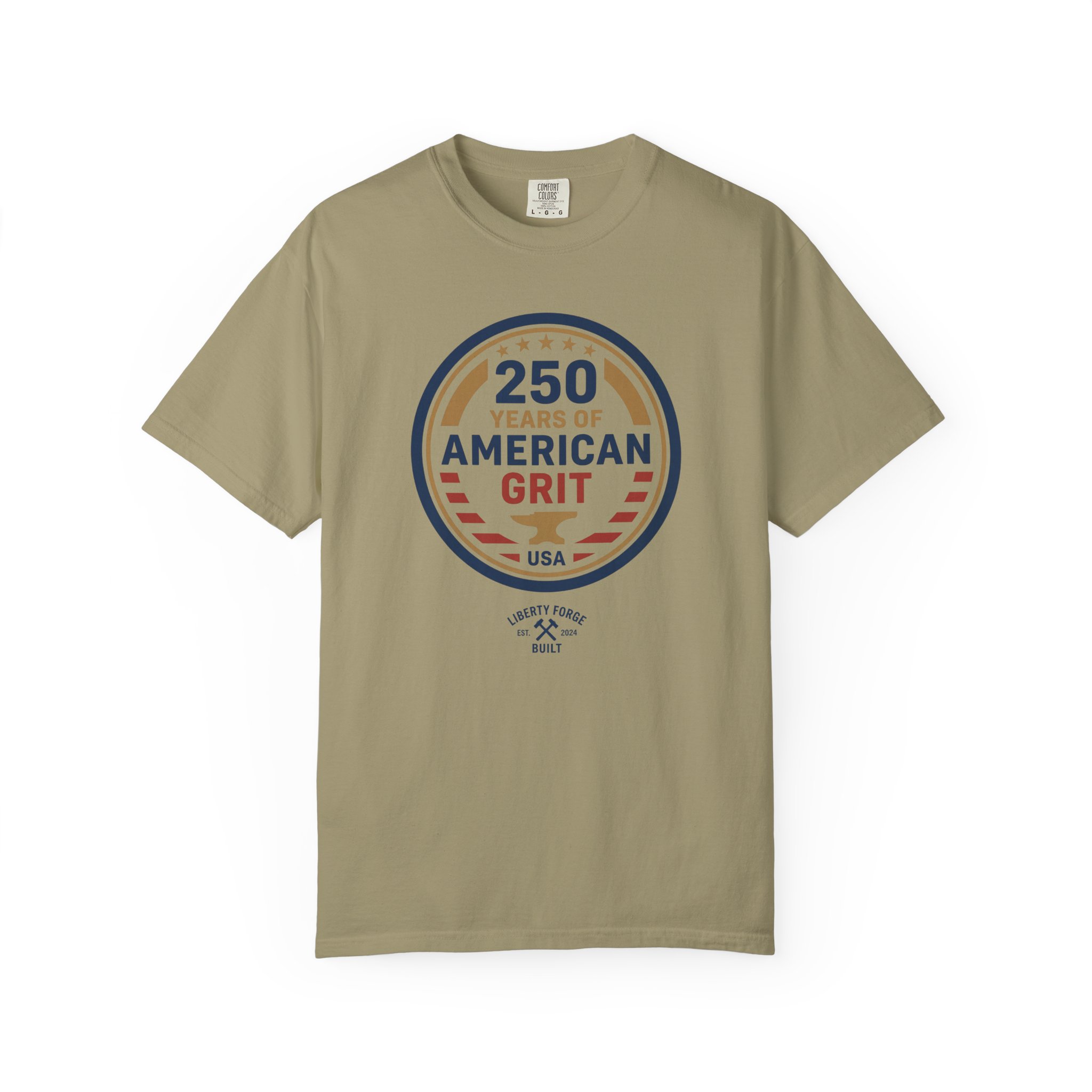 250 Years of American Grit Tee | Semiquincentennial 1776-2026 Patriotic Shirt | America 250 Gift - Image 2