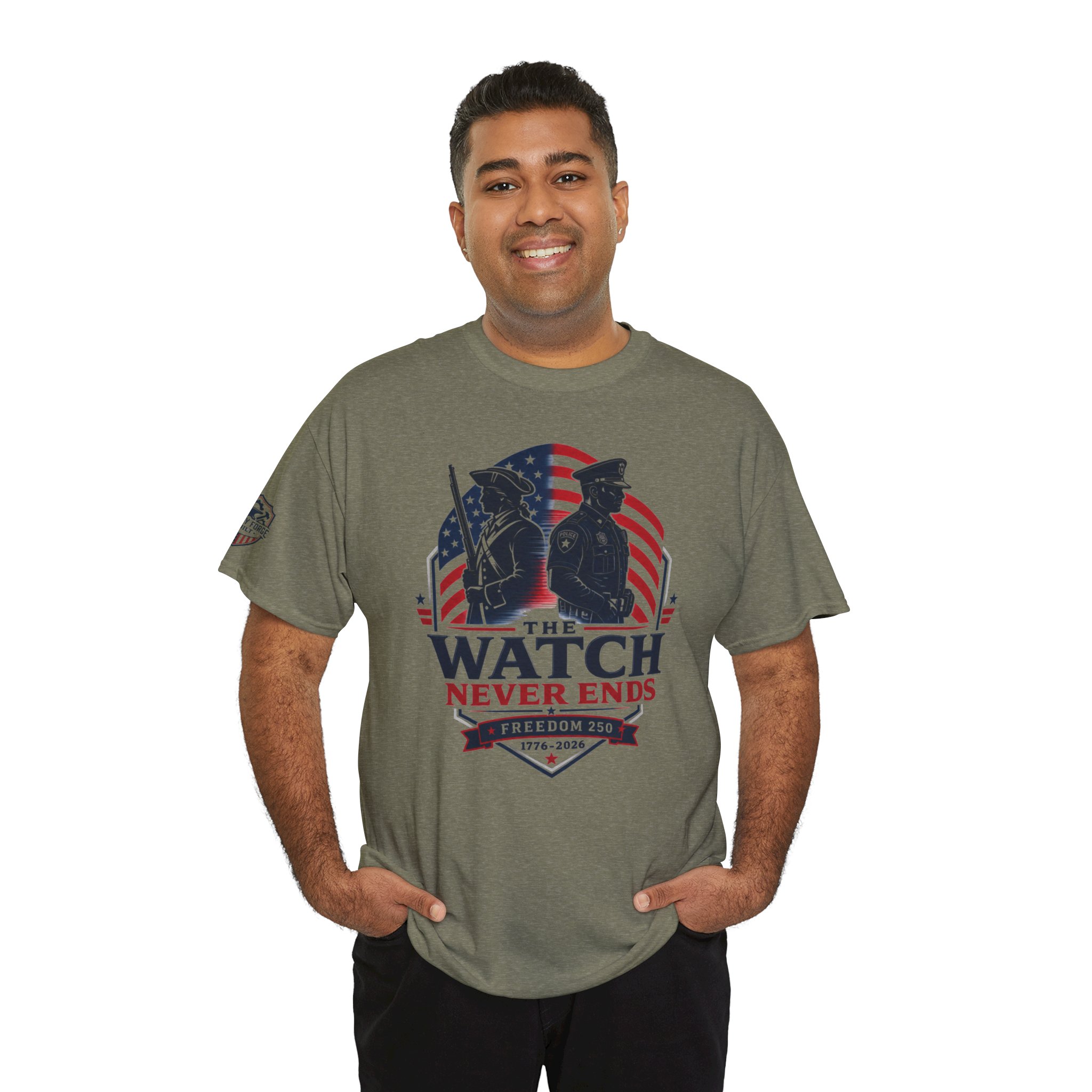 Patriotic Law Enforcement Tee - Thin Blue Line Americana | Original Design 12 Patriotic Law Enforcement Tee - Thin Blue Line Americana | Original Design - Image 12
