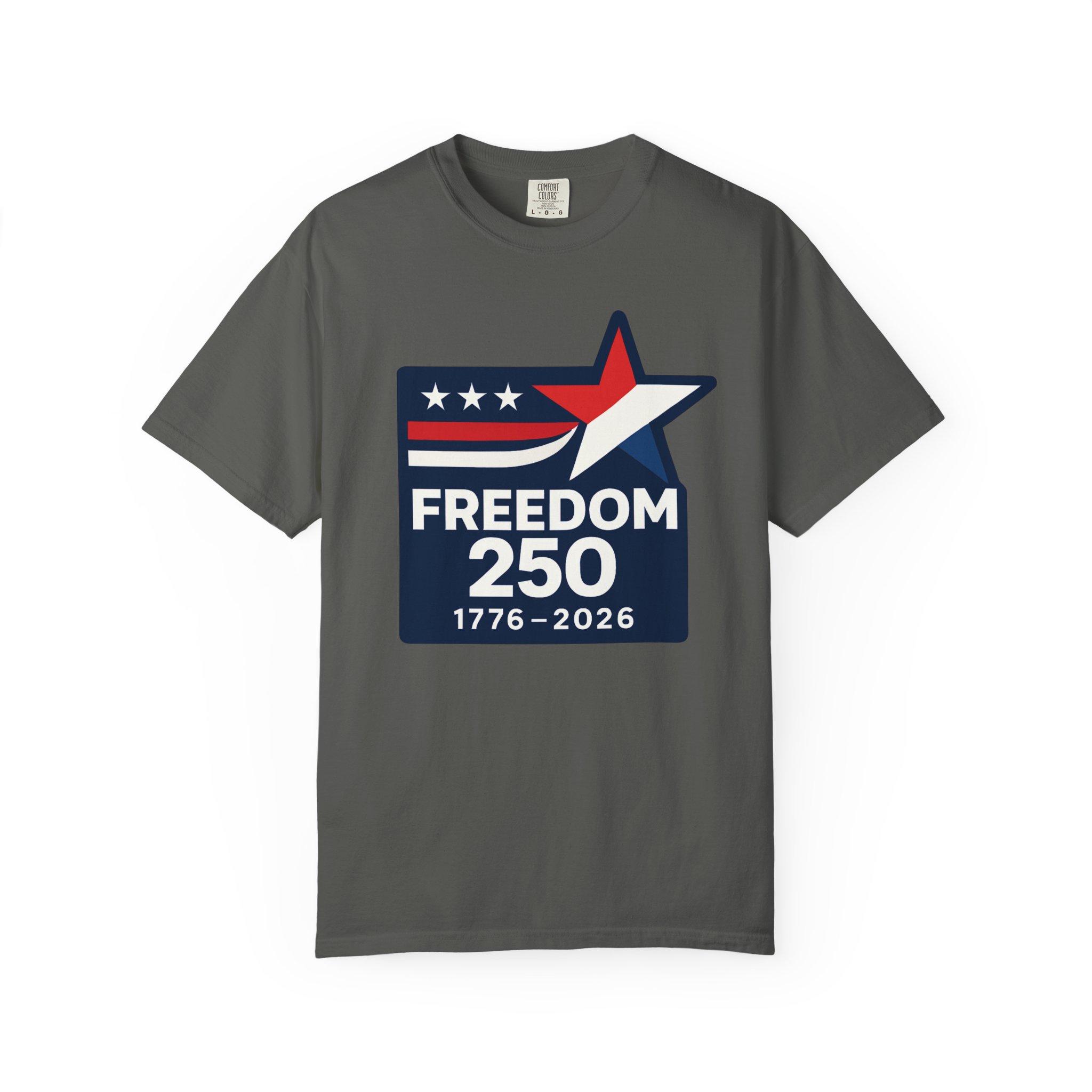 Freedom 250 Tee | America 250 Star Flag Patriotic Shirt | Semiquincentennial 1776-2026 Gift - Image 5