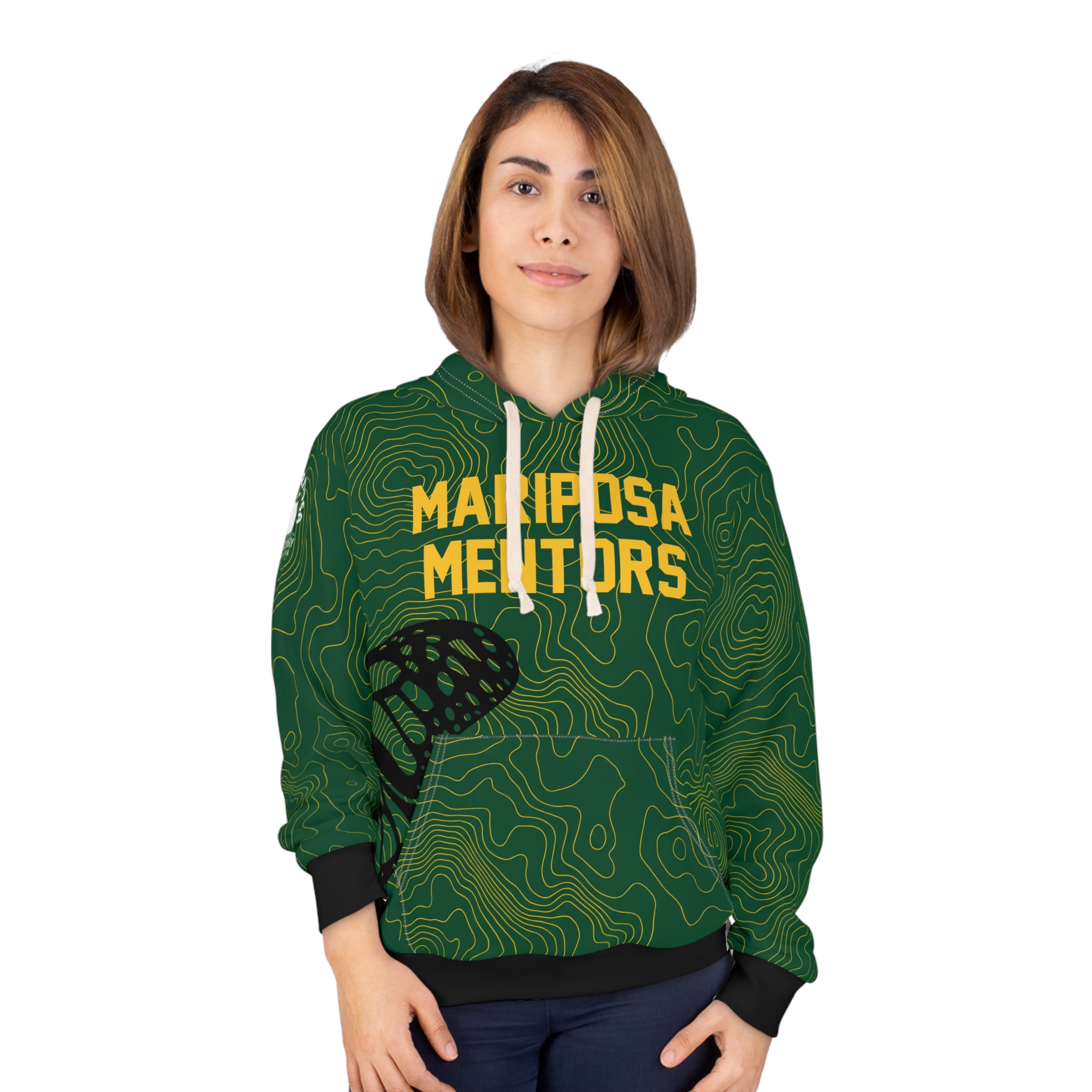 Mariposa Mentors Hoodie – Personalized Green Swirl Pullover (Nameplate, Number, EST 2028) 3 Mariposa Mentors Hoodie – Personalized Green Swirl Pullover (Nameplate, Number, EST 2028) - Image 3
