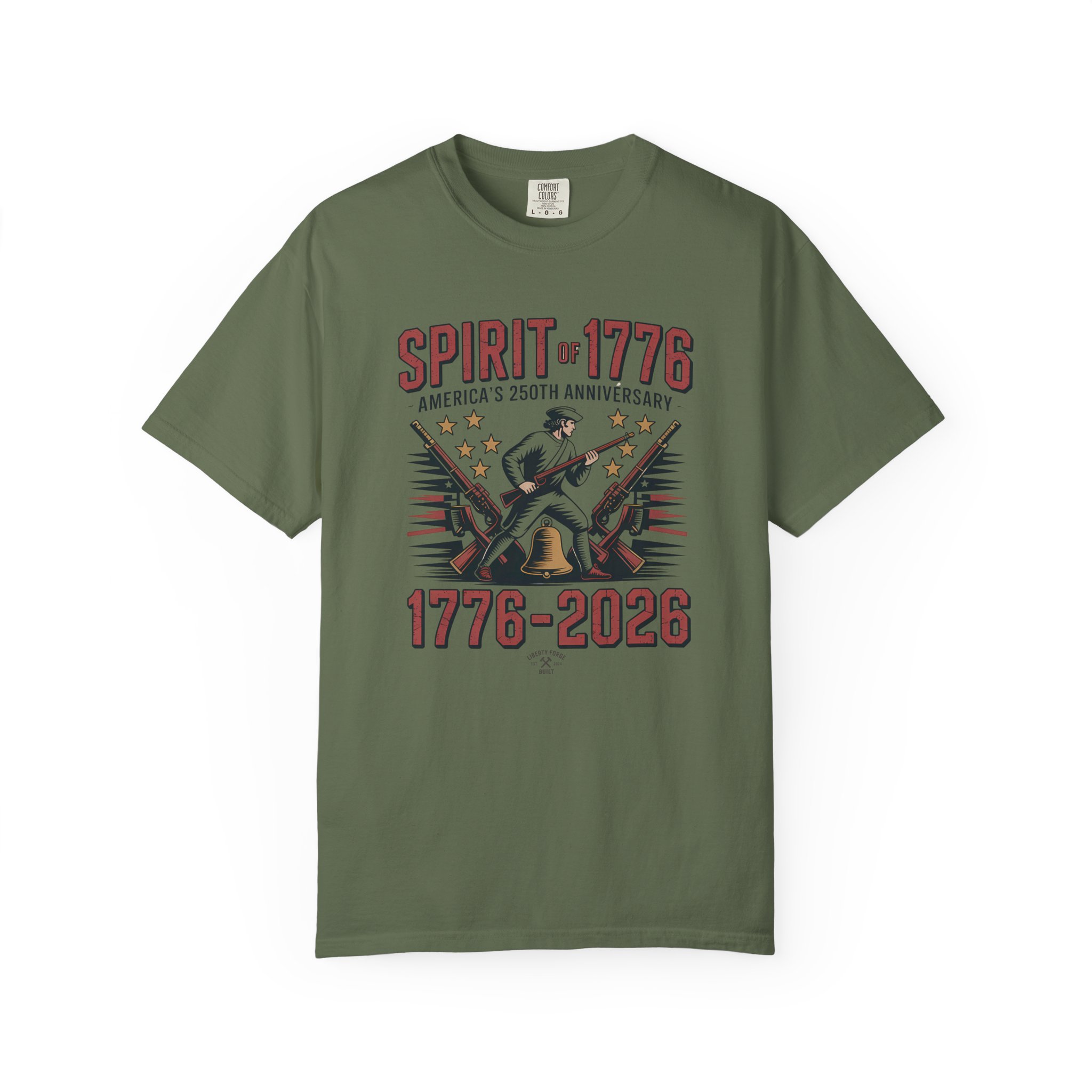 Spirit of 1776 Liberty Bell Tee | Vintage 250th Anniversary Patriotic Shirt | America 250 History Gift - Image 10