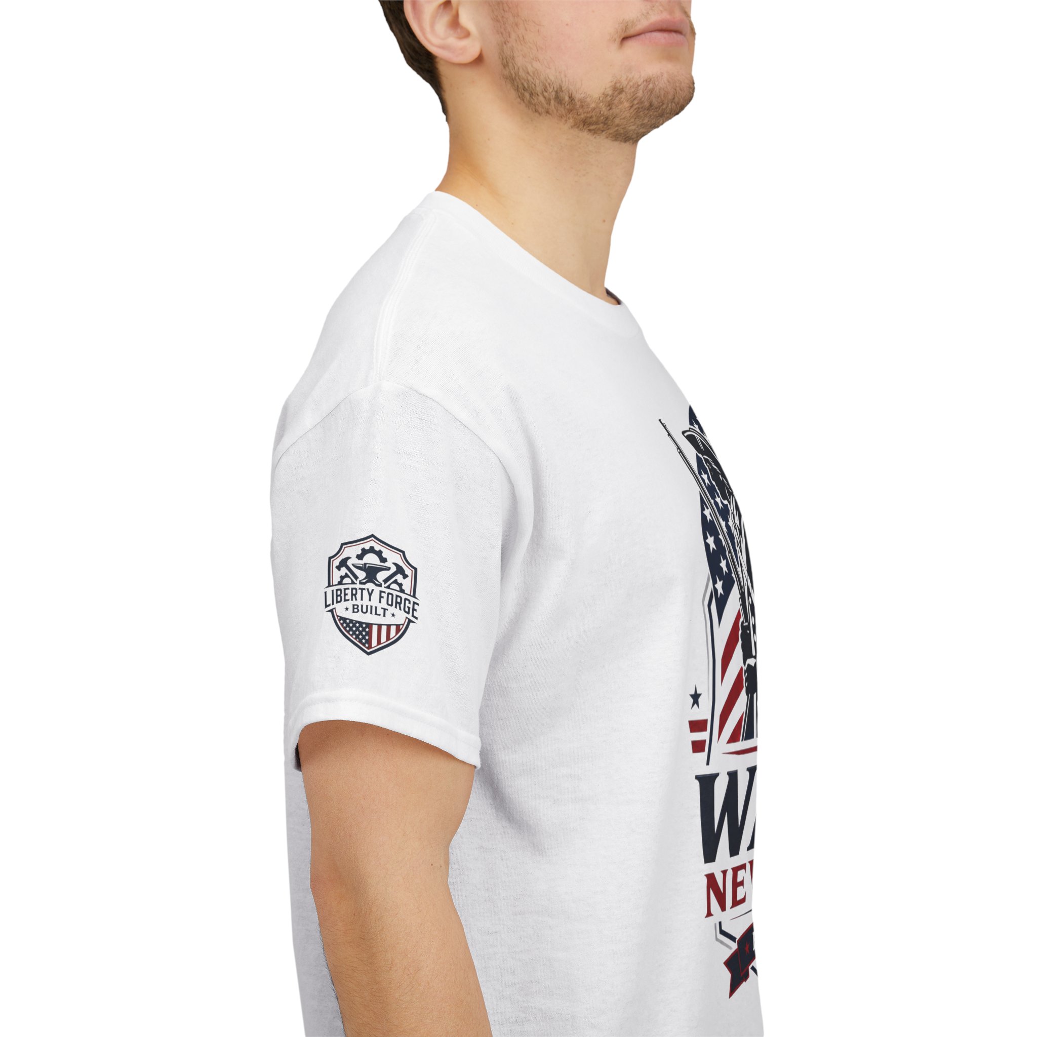 The Watch Never Ends Veteran Tee | American Flag Patriotic Shirt | Military Family Veterans Day Gift - Image 5