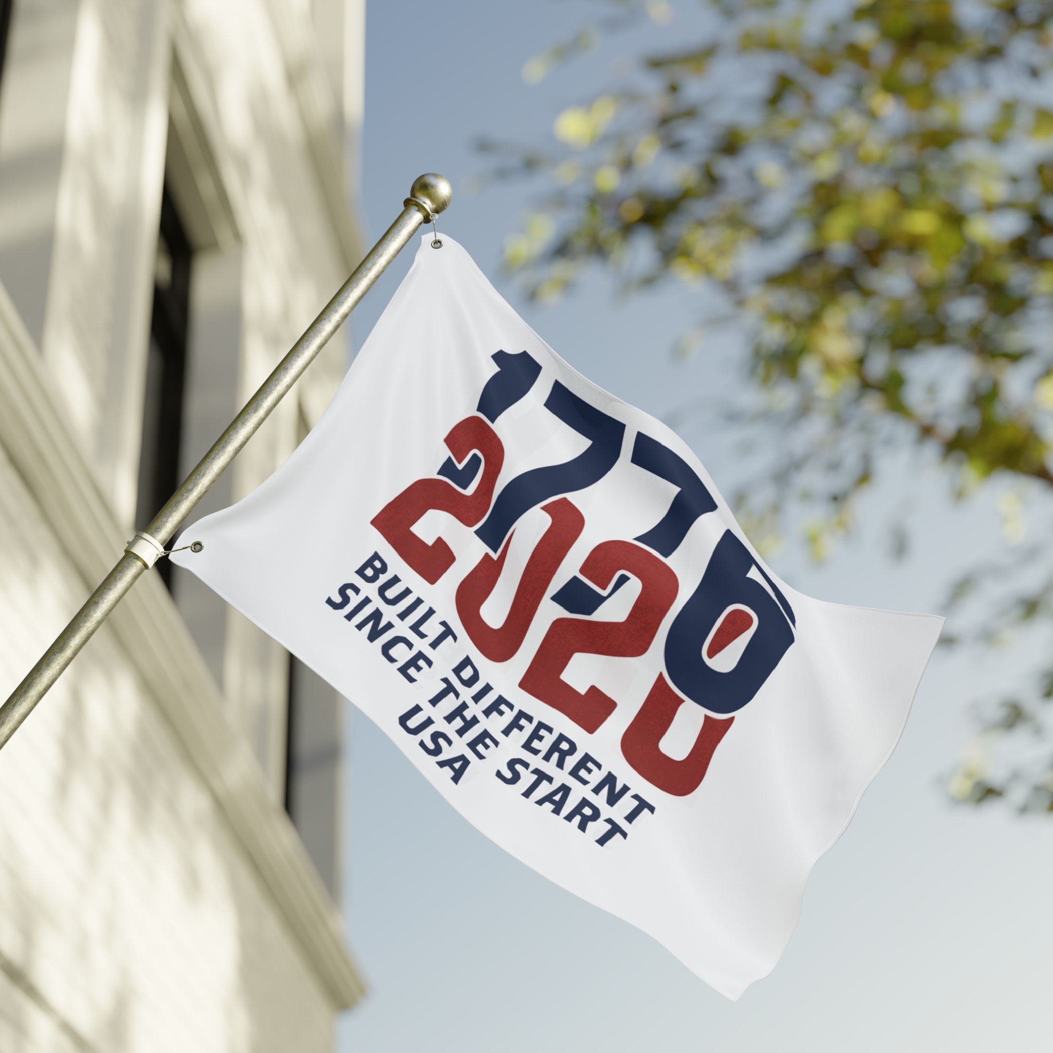 1776-2026 Built Different Double Sided Flag | America 250 Patriotic Yard House Banner | Semiquincentennial - Image 4