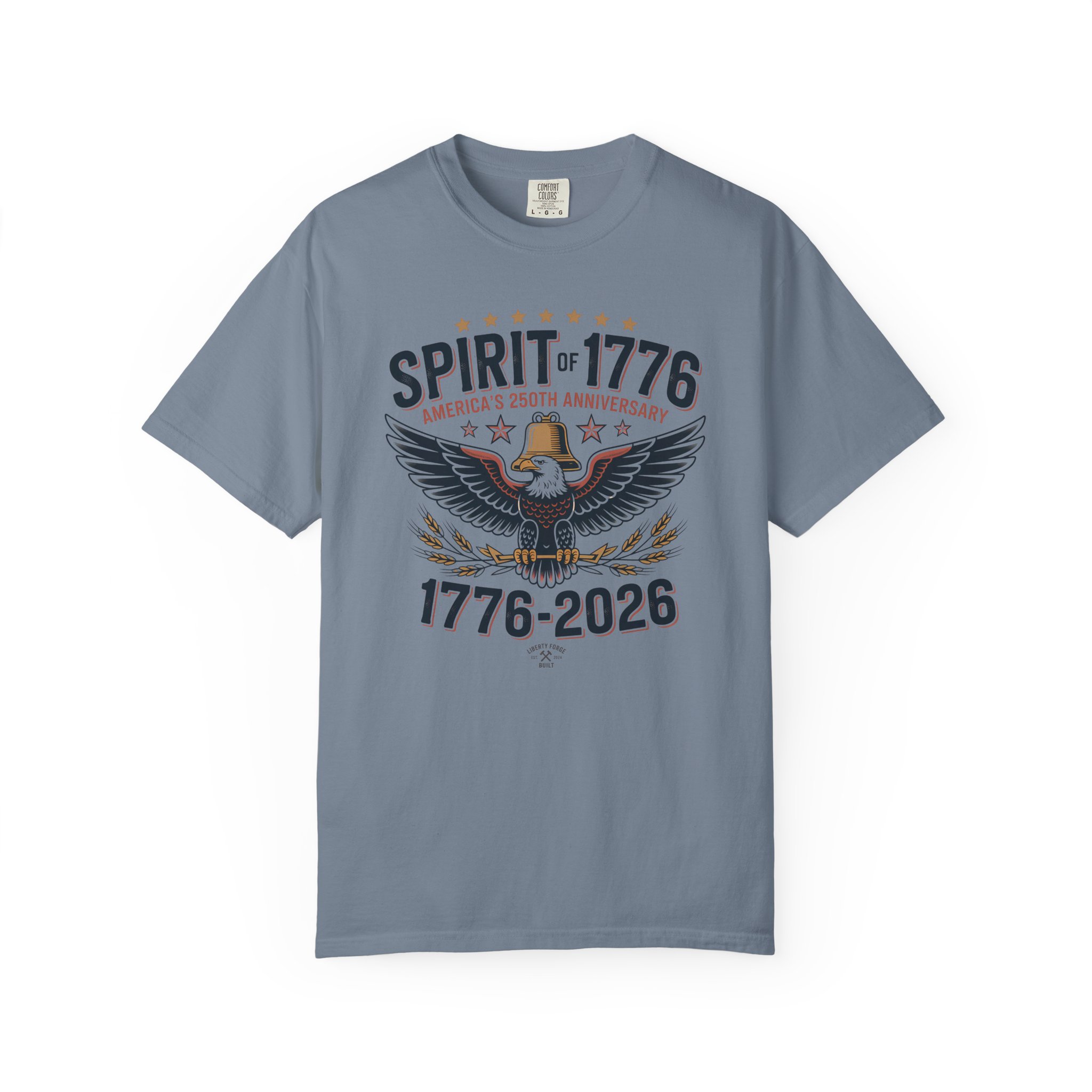 Spirit of 1776 Eagle Tee | America 250 Patriotic Shirt | Semiquincentennial Bald Eagle Gift - Image 9