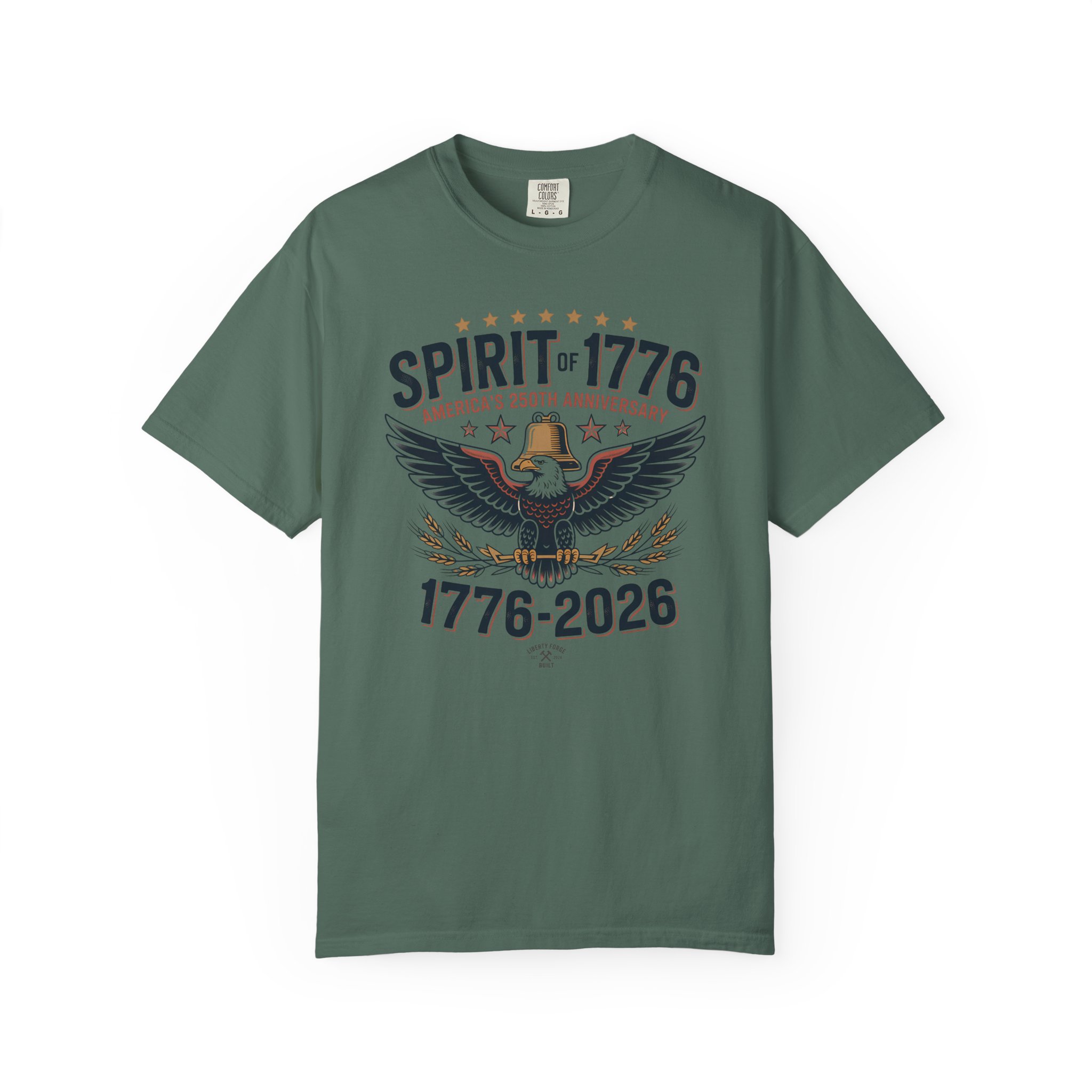 Spirit of 1776 Eagle Tee | America 250 Patriotic Shirt | Semiquincentennial Bald Eagle Gift - Image 7