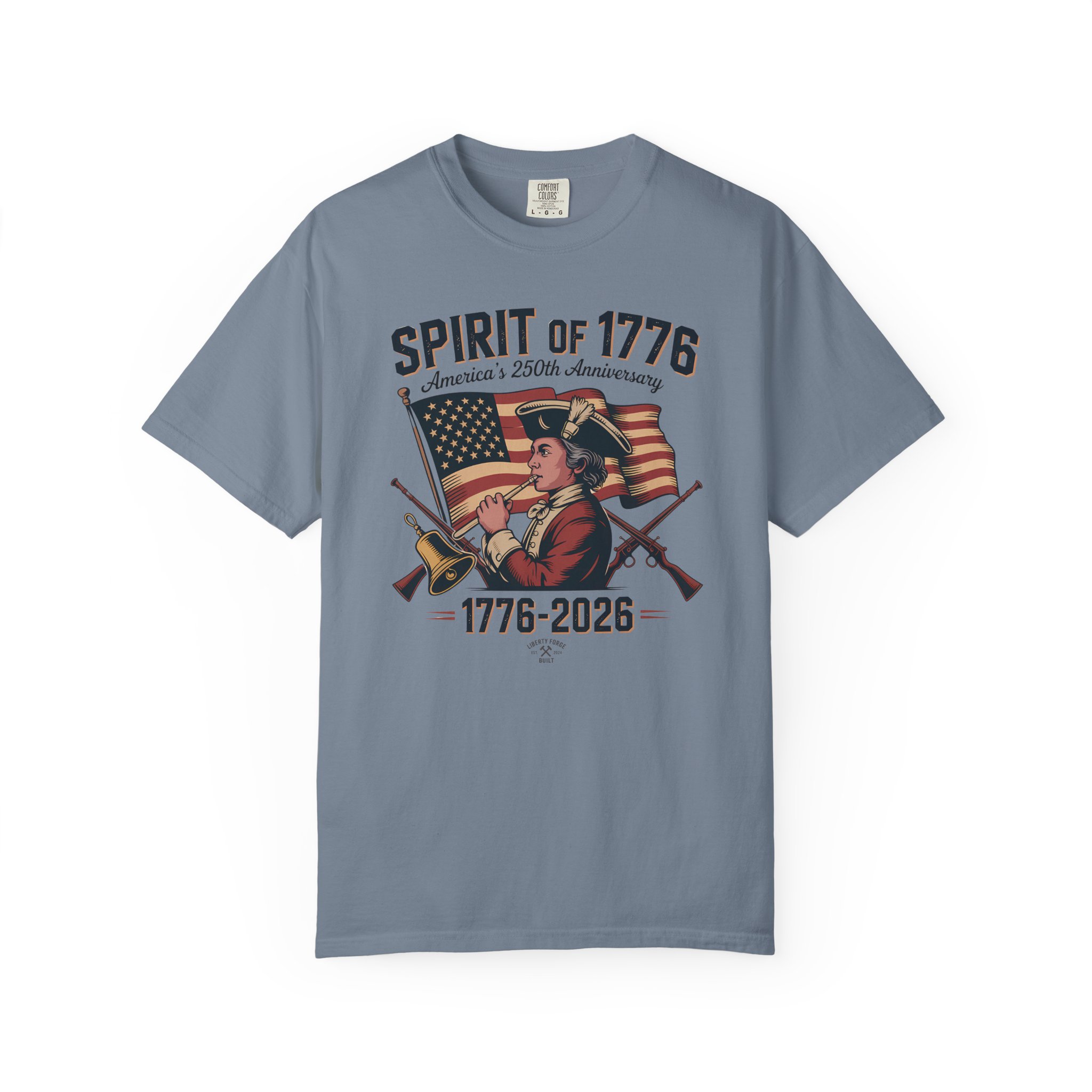 Colonial Drummer Tee | Revolutionary War 250th Anniversary Shirt | America 250 History Buff Gift - Image 9