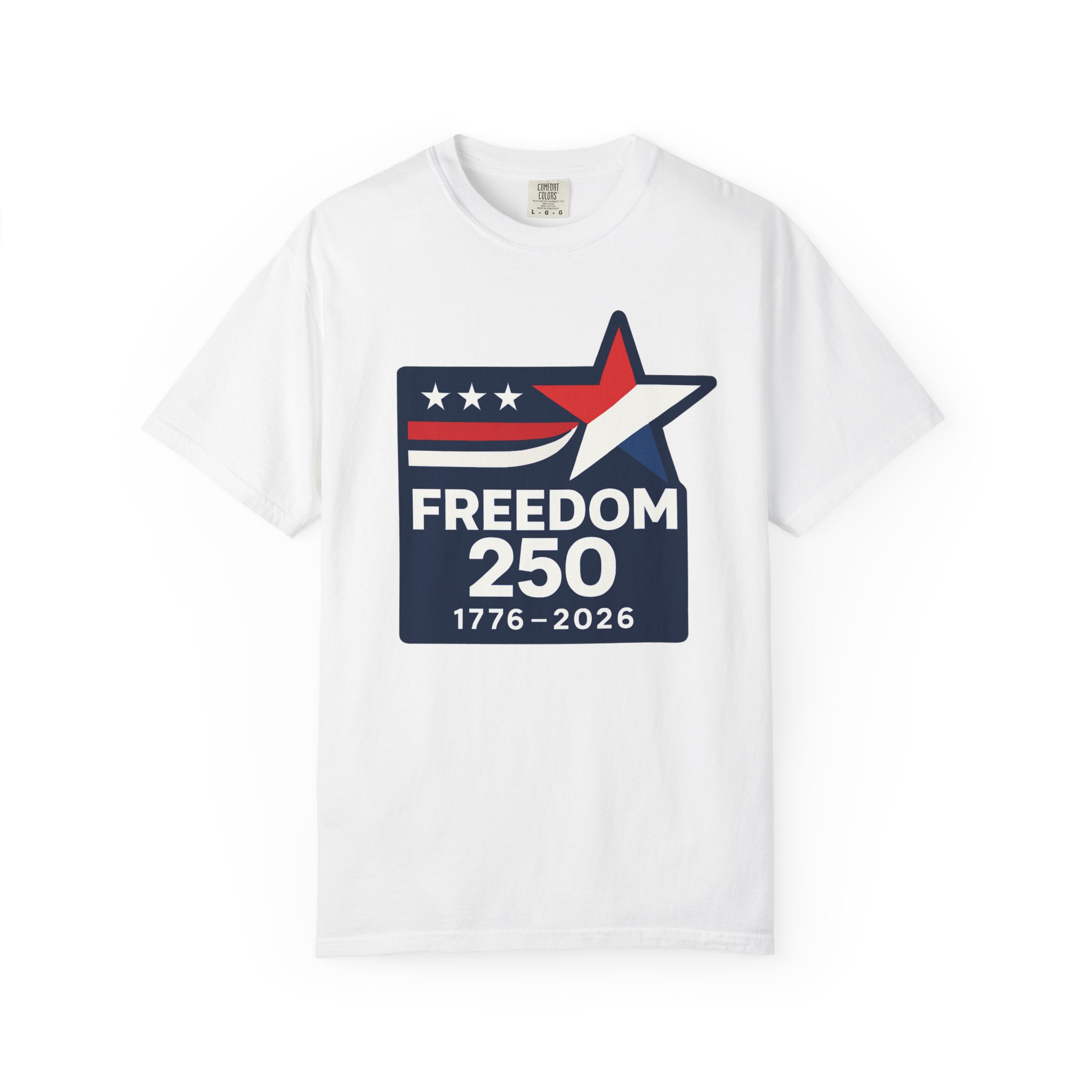 Freedom 250 Tee | America 250 Star Flag Patriotic Shirt | Semiquincentennial 1776-2026 Gift - Image 4