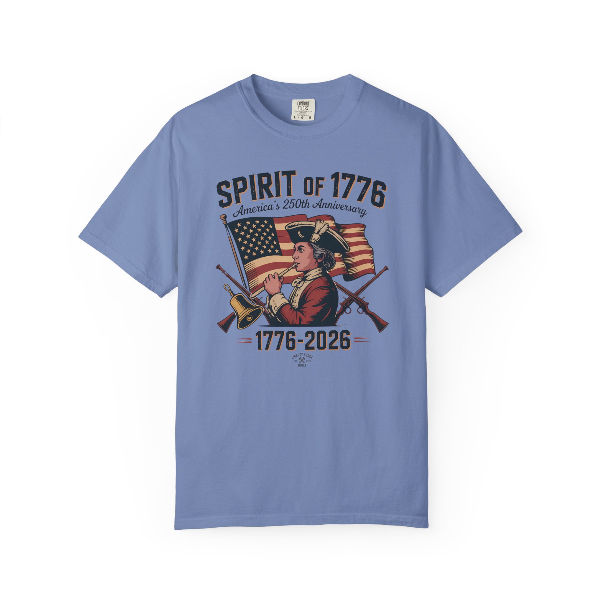 Colonial Drummer Tee | Revolutionary War 250th Anniversary Shirt | America 250 History Buff Gift - Image 8