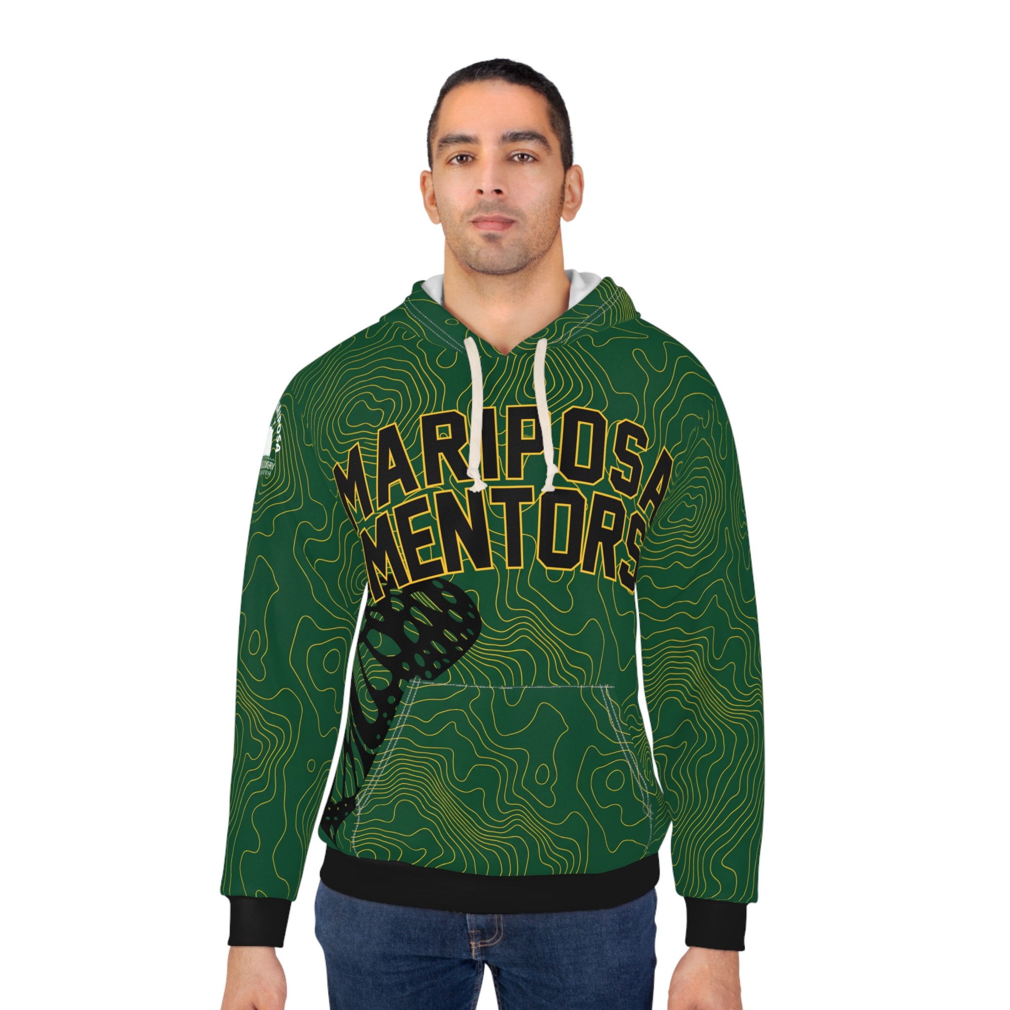 Custom Mariposa Mentors Hoodie #26 – Personalized Green Swirl Pullover 4 Custom Mariposa Mentors Hoodie #26 – Personalized Green Swirl Pullover - Image 4