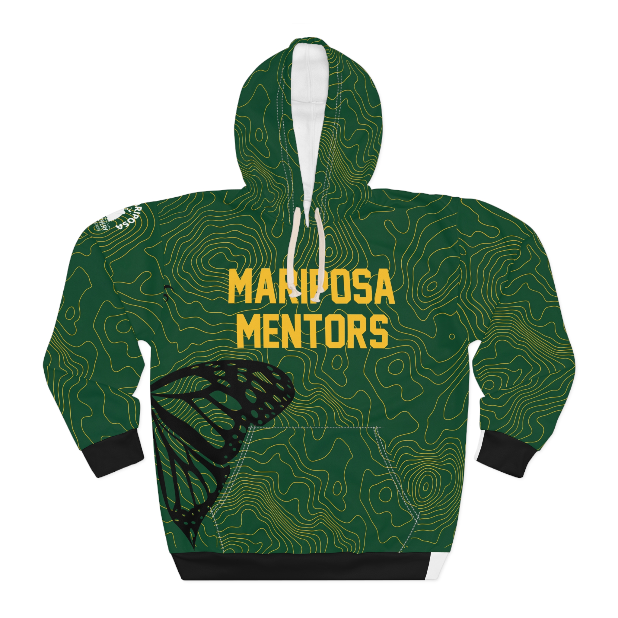 Mariposa Mentors Hoodie – Personalized Green Swirl Pullover (Nameplate, Number, EST 2028) 1 Mariposa Mentors Hoodie – Personalized Green Swirl Pullover (Nameplate, Number, EST 2028)