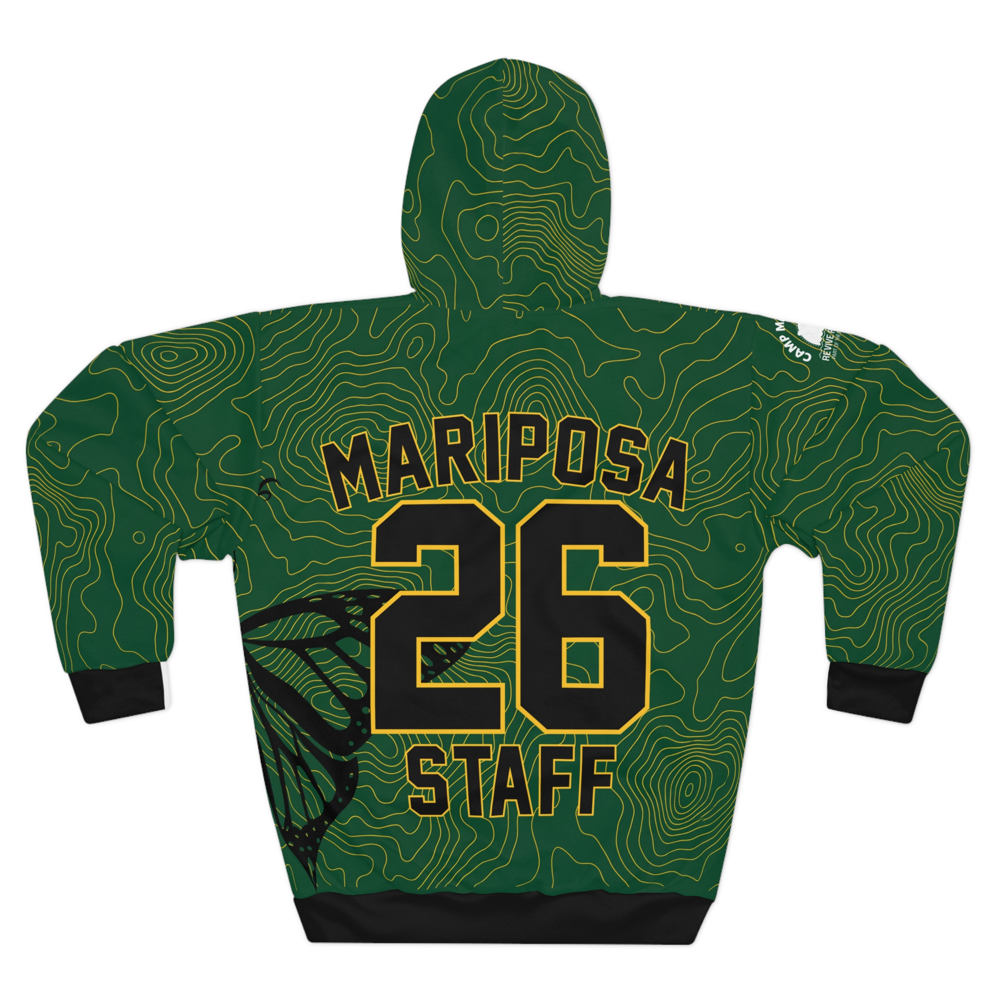 Custom Mariposa Mentors Hoodie #26 – Personalized Green Swirl Pullover 2 Custom Mariposa Mentors Hoodie #26 – Personalized Green Swirl Pullover - Image 2