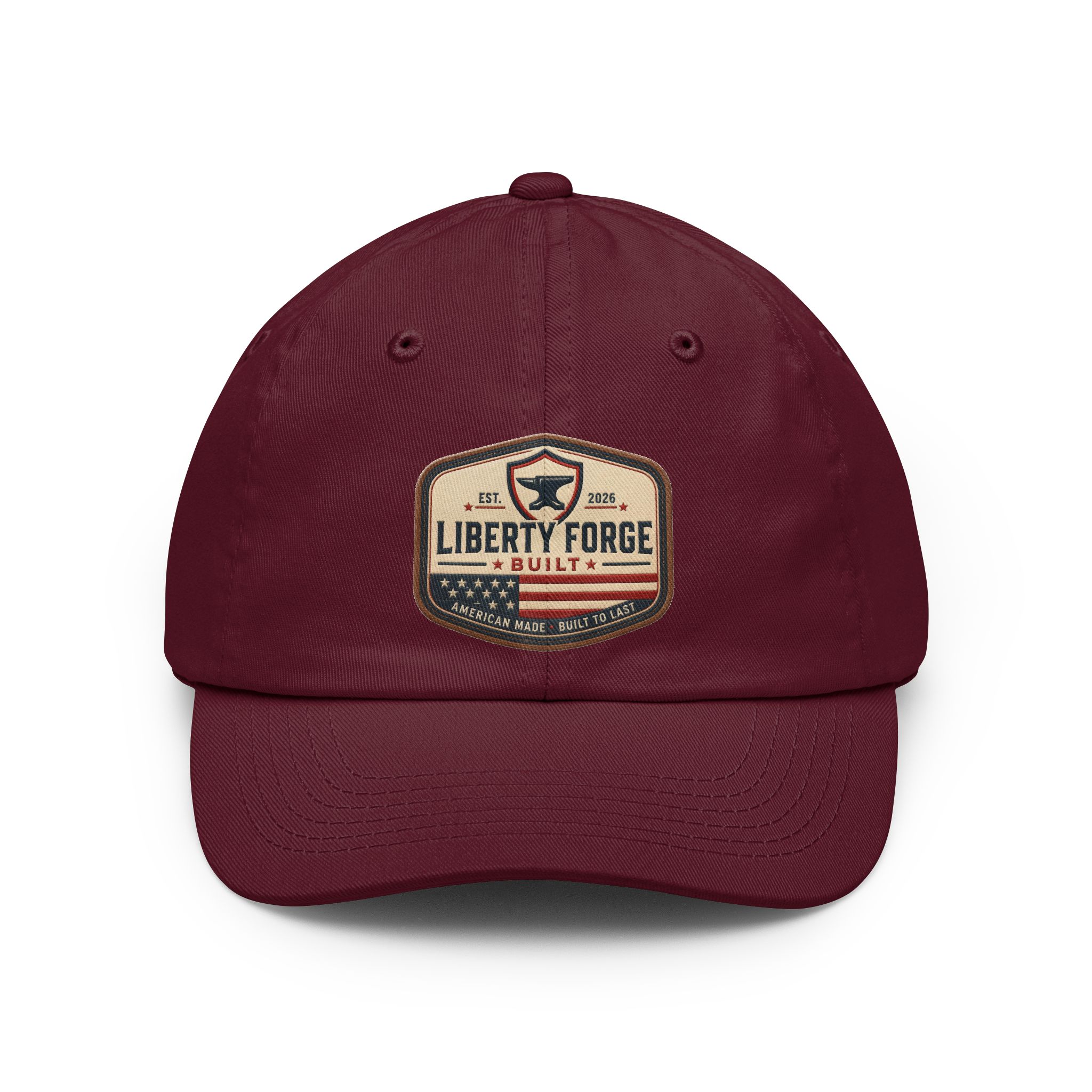 Liberty Forge Patch Dad Hat – Vintage Americana Baseball Cap - Image 5