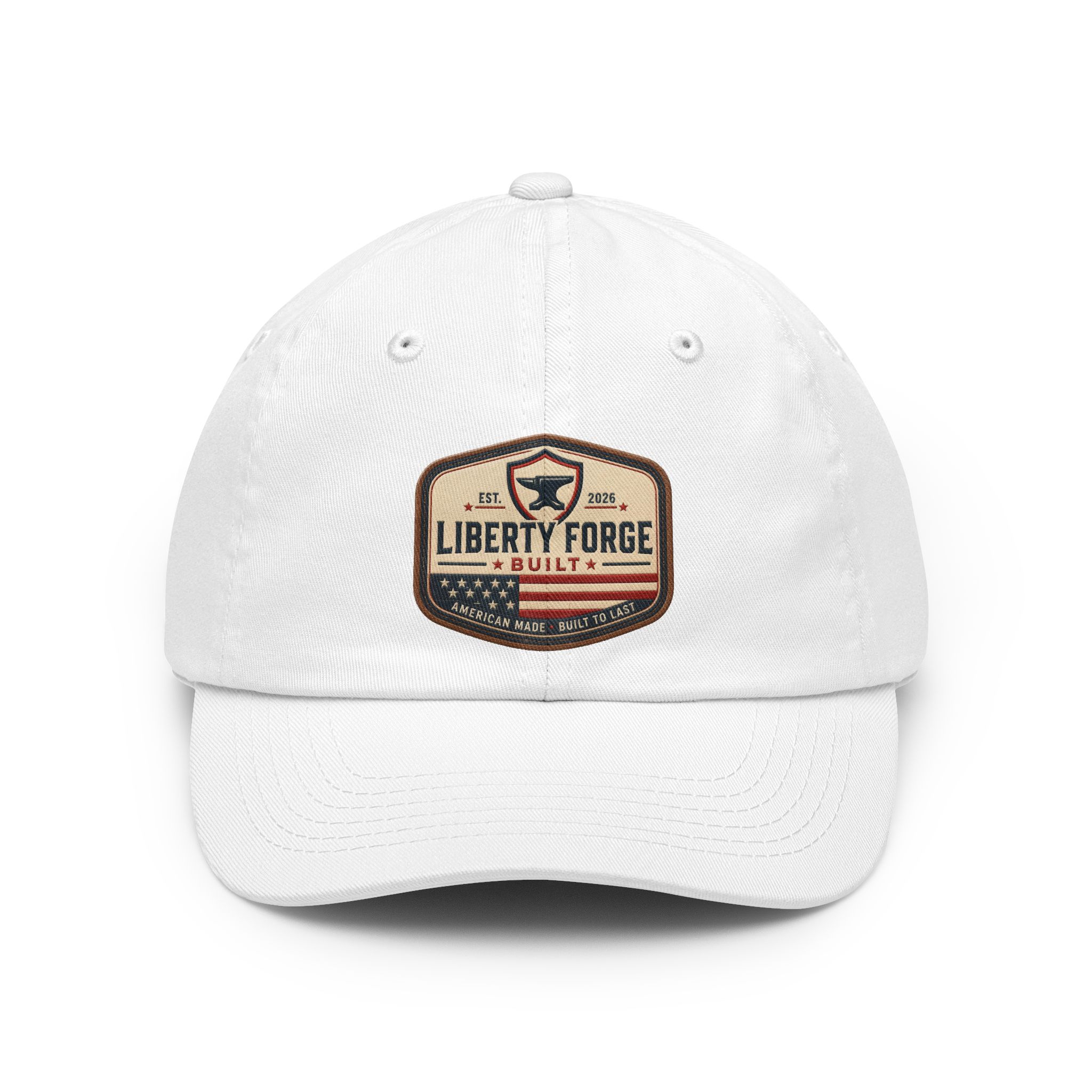 Liberty Forge Patch Dad Hat – Vintage Americana Baseball Cap - Image 2