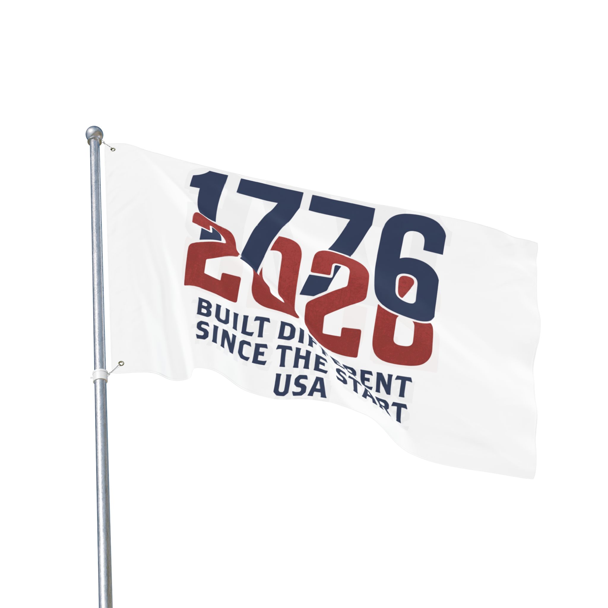 1776-2026 Built Different Double Sided Flag | America 250 Patriotic Yard House Banner | Semiquincentennial - Image 7