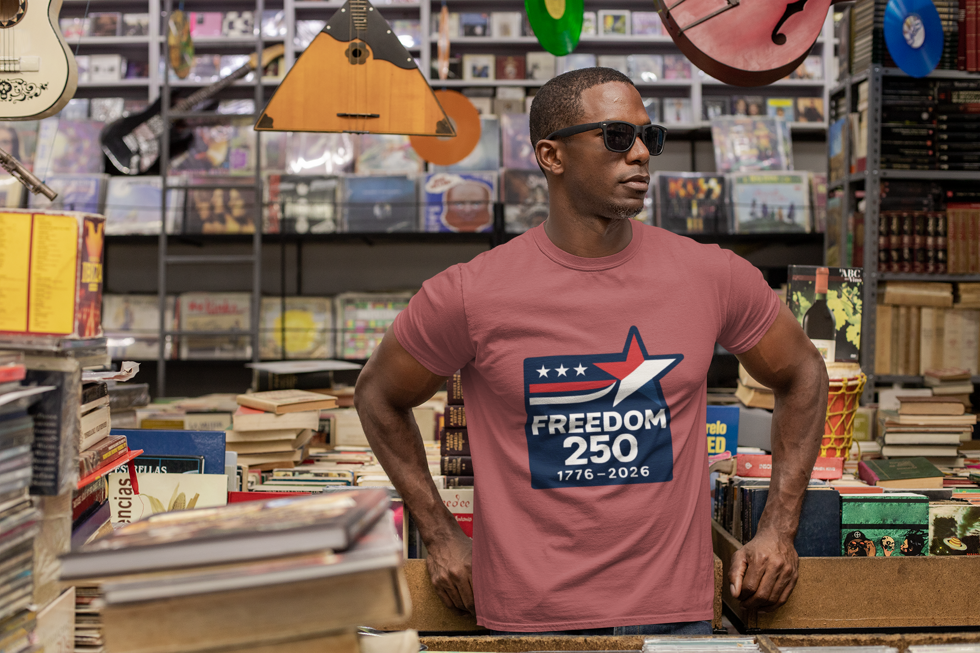 Freedom 250 Tee | America 250 Star Flag Patriotic Shirt | Semiquincentennial 1776-2026 Gift