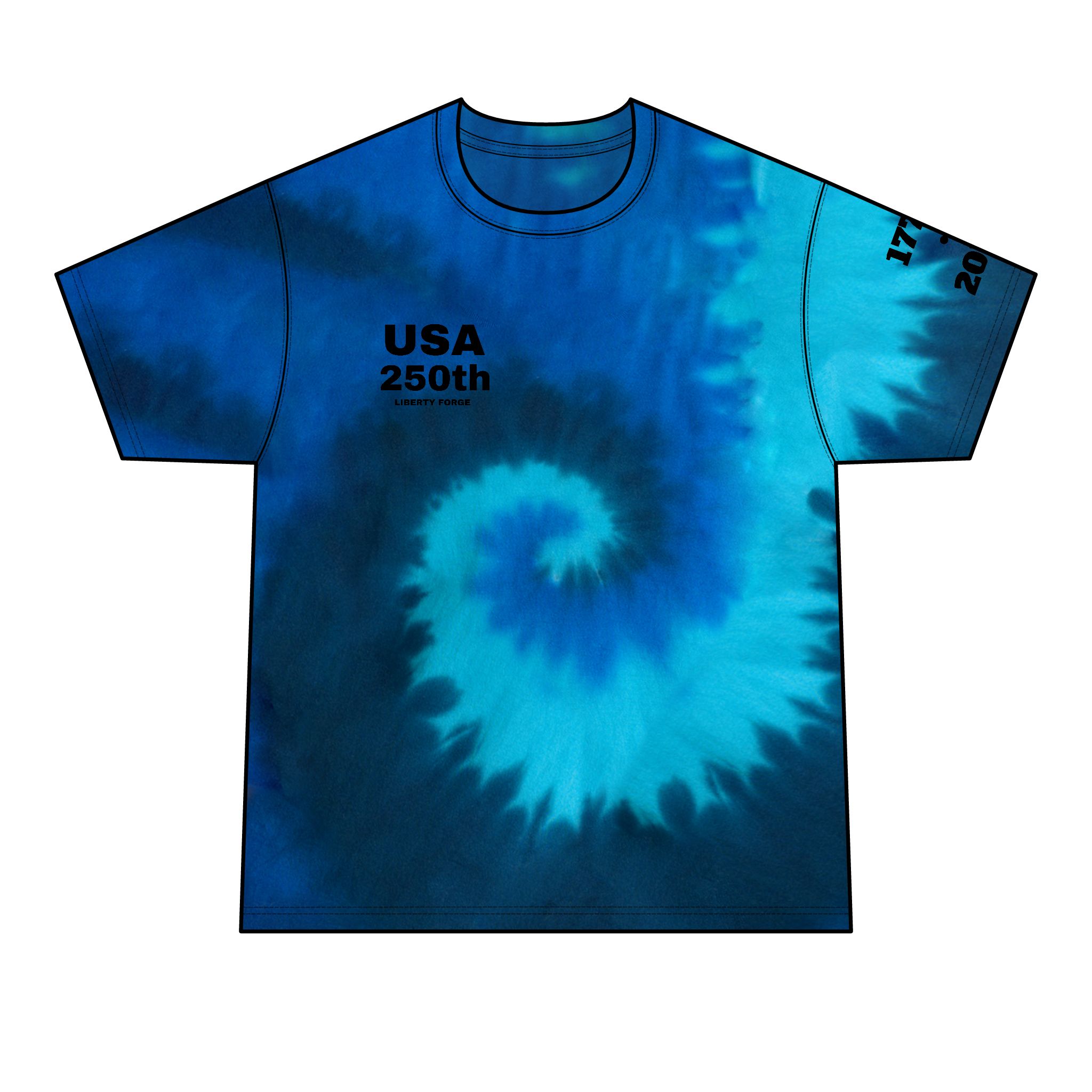 Tie-Dye Tall Ship Tee - 250 Years Navigating Freedom | Original Design 8 Tie-Dye Tall Ship Tee - 250 Years Navigating Freedom | Original Design - Image 8