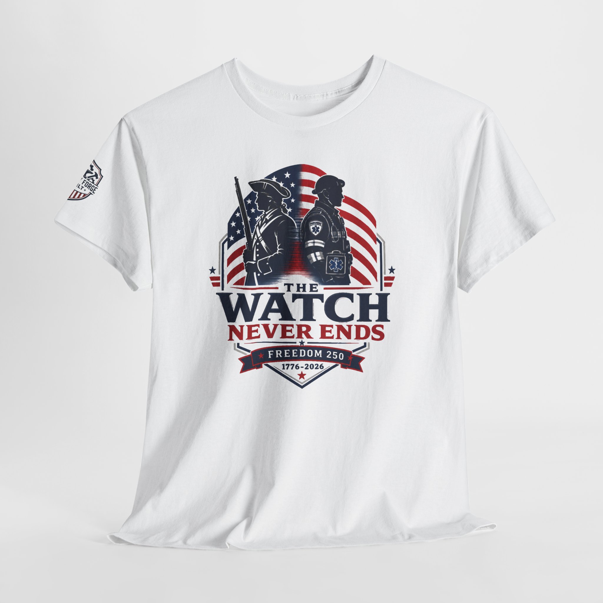 Retired Paramedic Tee - The Watch Never Ends | Original Design 2 Retired Paramedic Tee - The Watch Never Ends | Original Design - Image 2