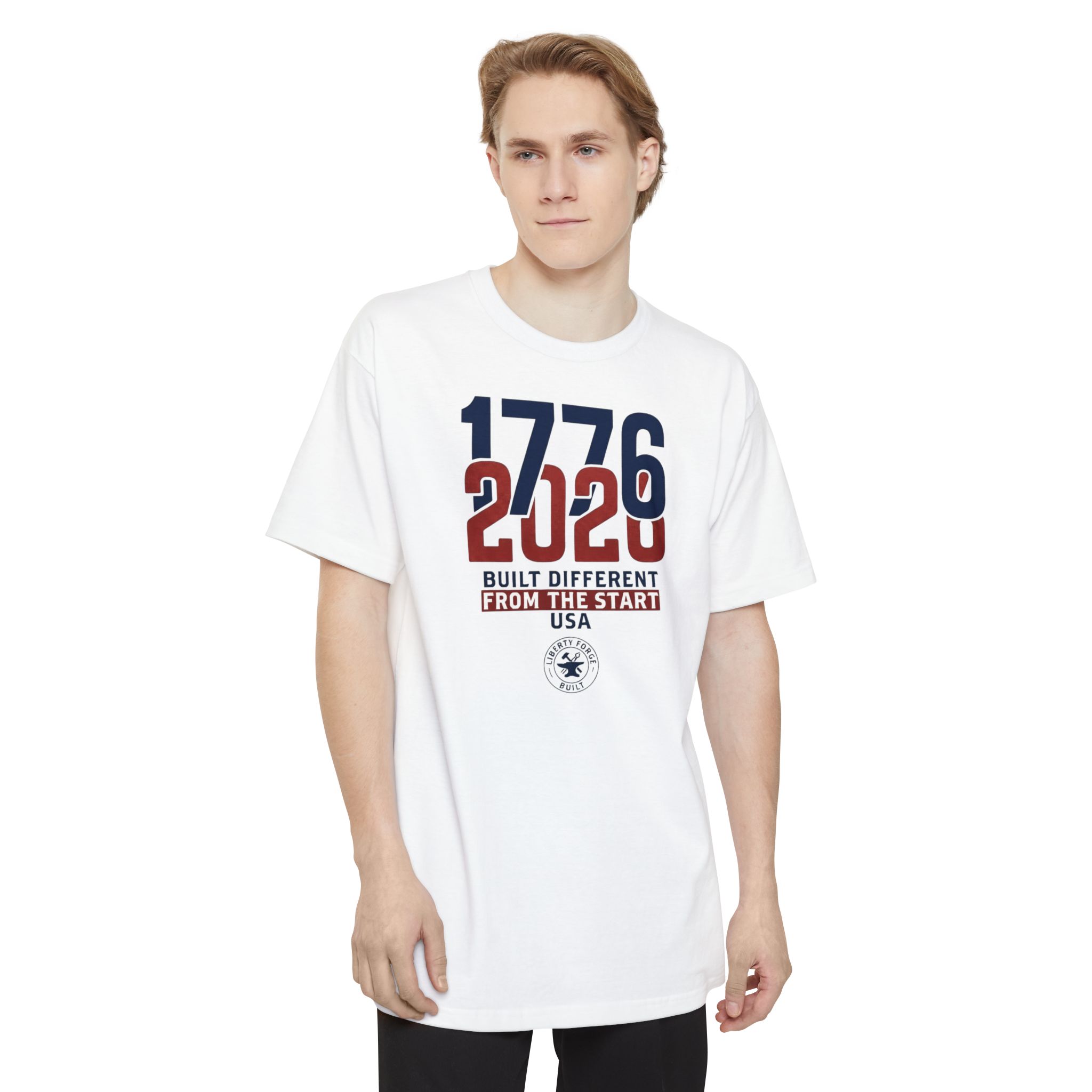 America 250 Shirt | 1776-2026 Built Different Patriotic USA Tee | Semiquincentennial Comfort Colors - Image 2