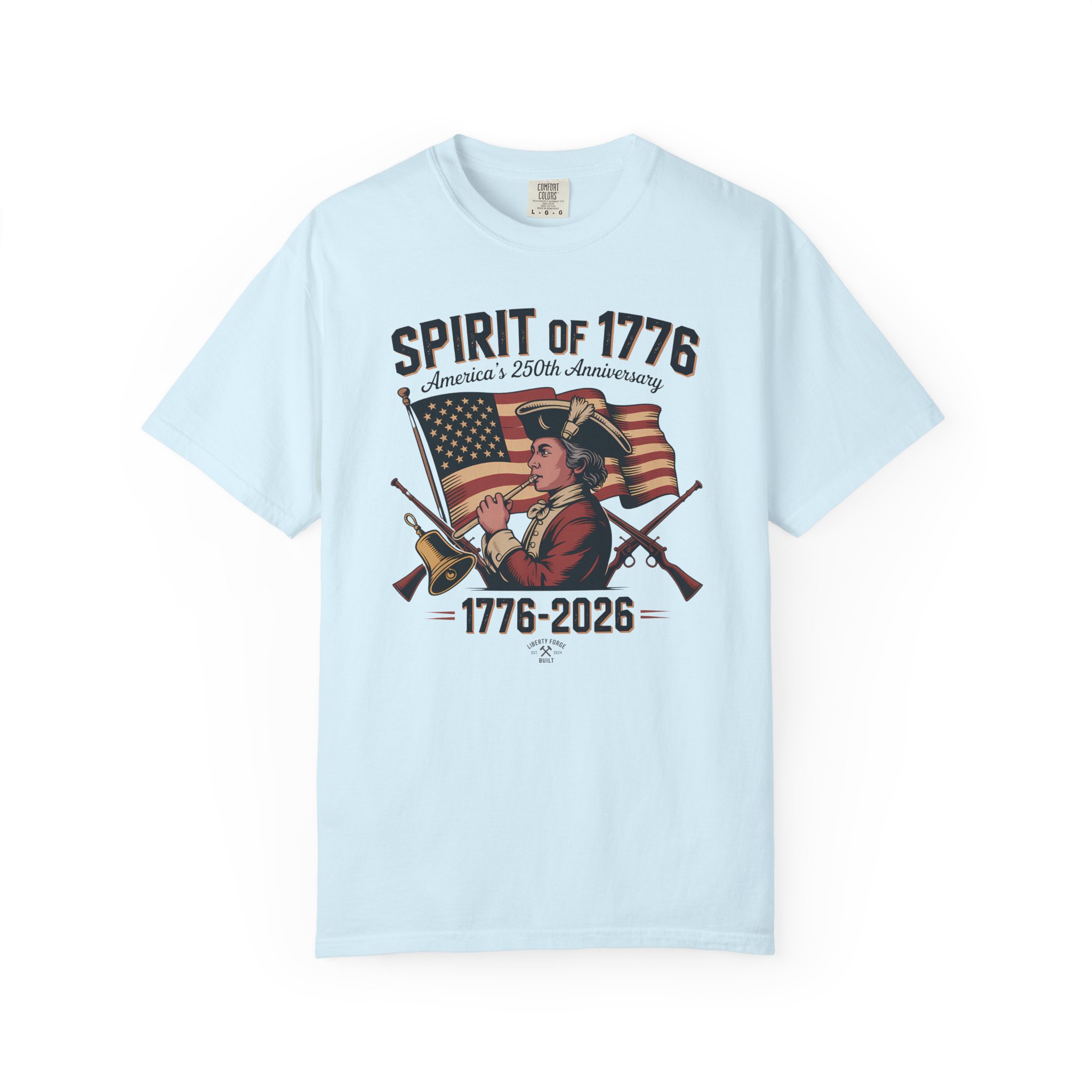Colonial Drummer Tee | Revolutionary War 250th Anniversary Shirt | America 250 History Buff Gift - Image 11