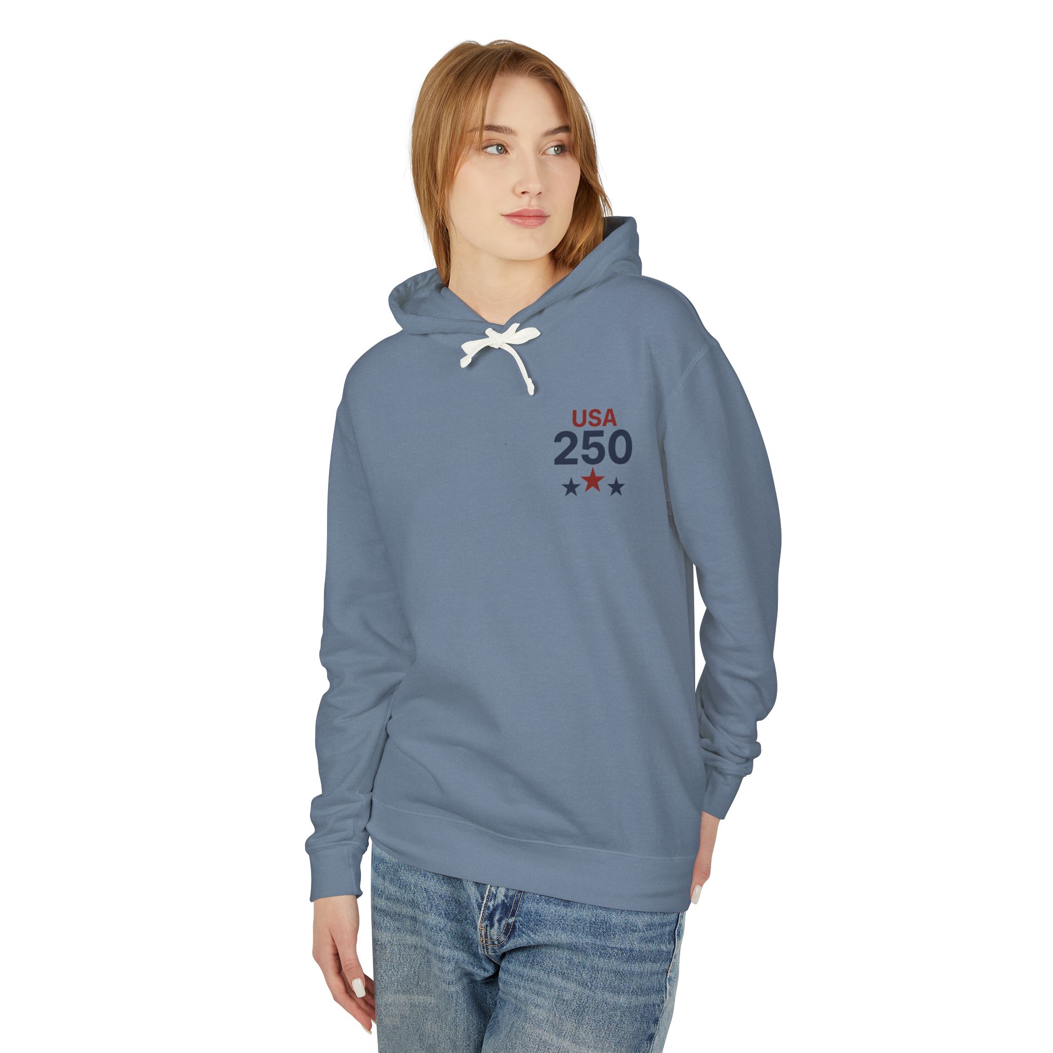 America 250 Navigating Freedom Ship Hoodie | Semiquincentennial Tall Ship Sweatshirt | Nautical Patriotic - Image 2