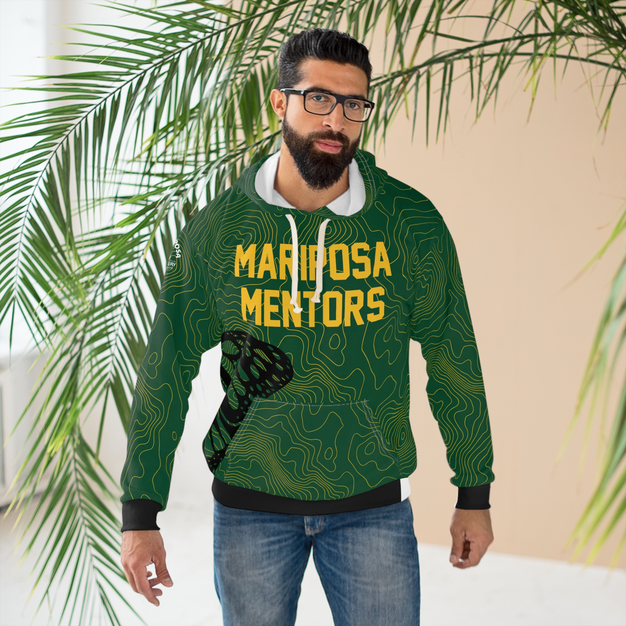 Mariposa Mentors Hoodie – Personalized Green Swirl Pullover (Nameplate, Number, EST 2028) 5 Mariposa Mentors Hoodie – Personalized Green Swirl Pullover (Nameplate, Number, EST 2028) - Image 5