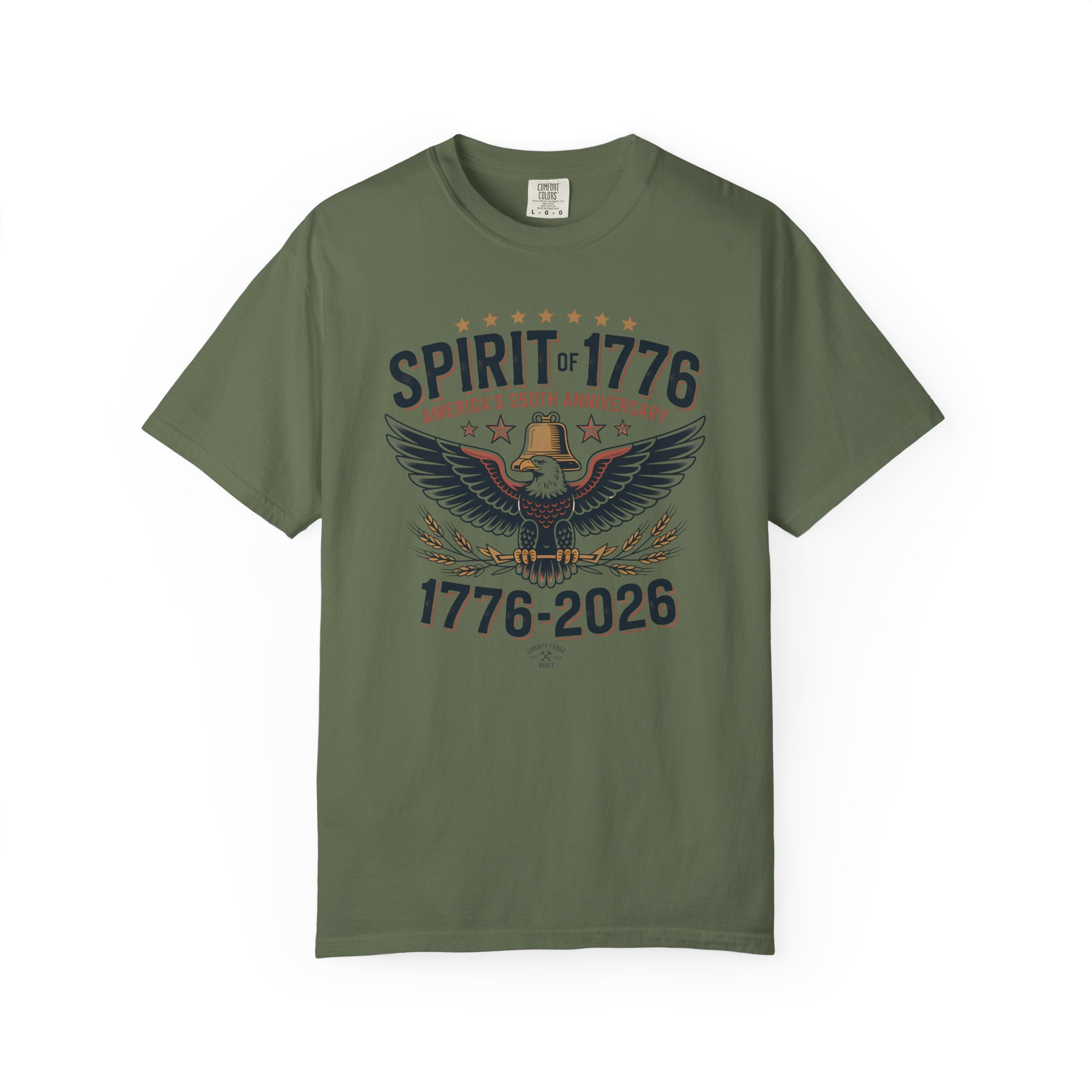 Spirit of 1776 Eagle Tee | America 250 Patriotic Shirt | Semiquincentennial Bald Eagle Gift - Image 10