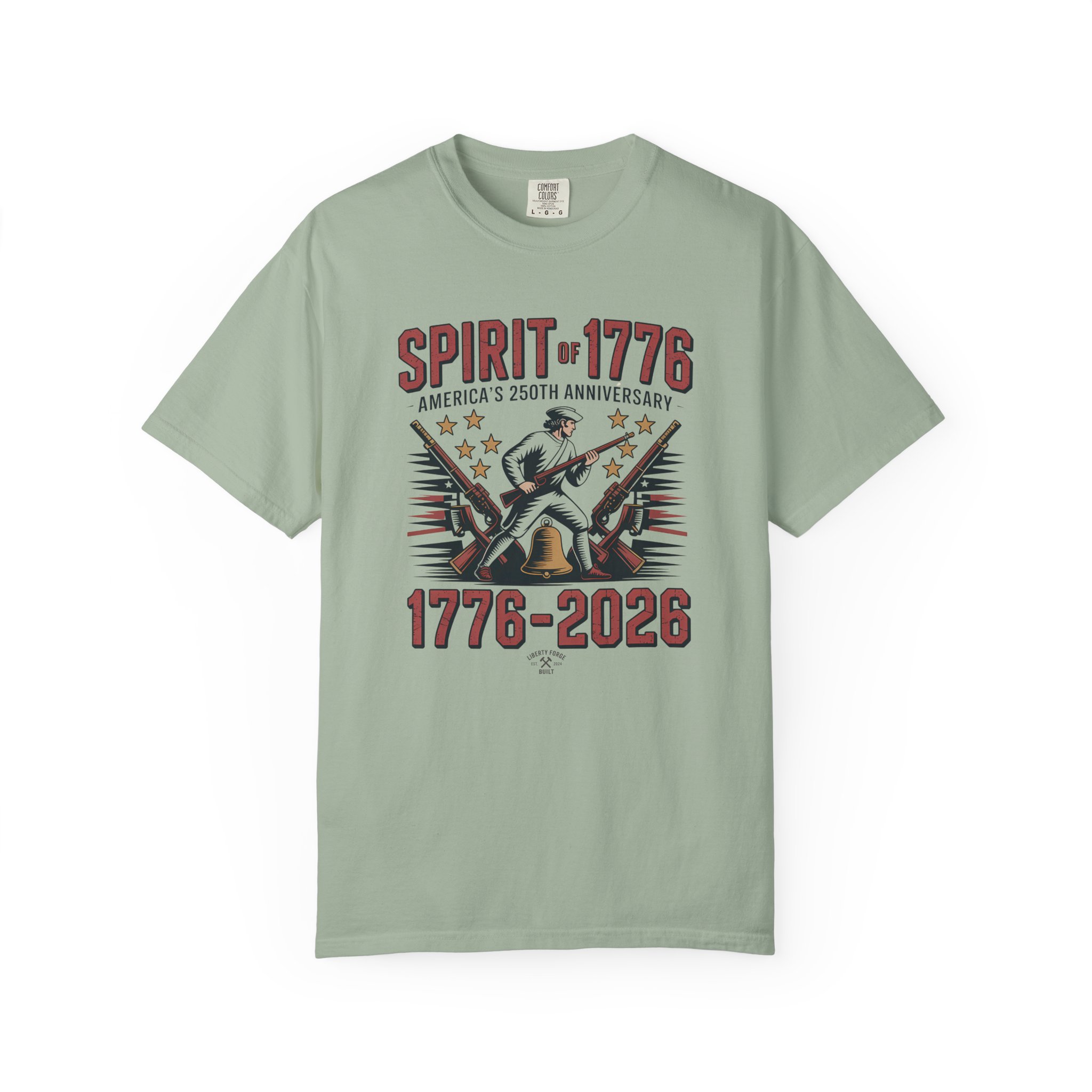 Spirit of 1776 Liberty Bell Tee | Vintage 250th Anniversary Patriotic Shirt | America 250 History Gift - Image 5