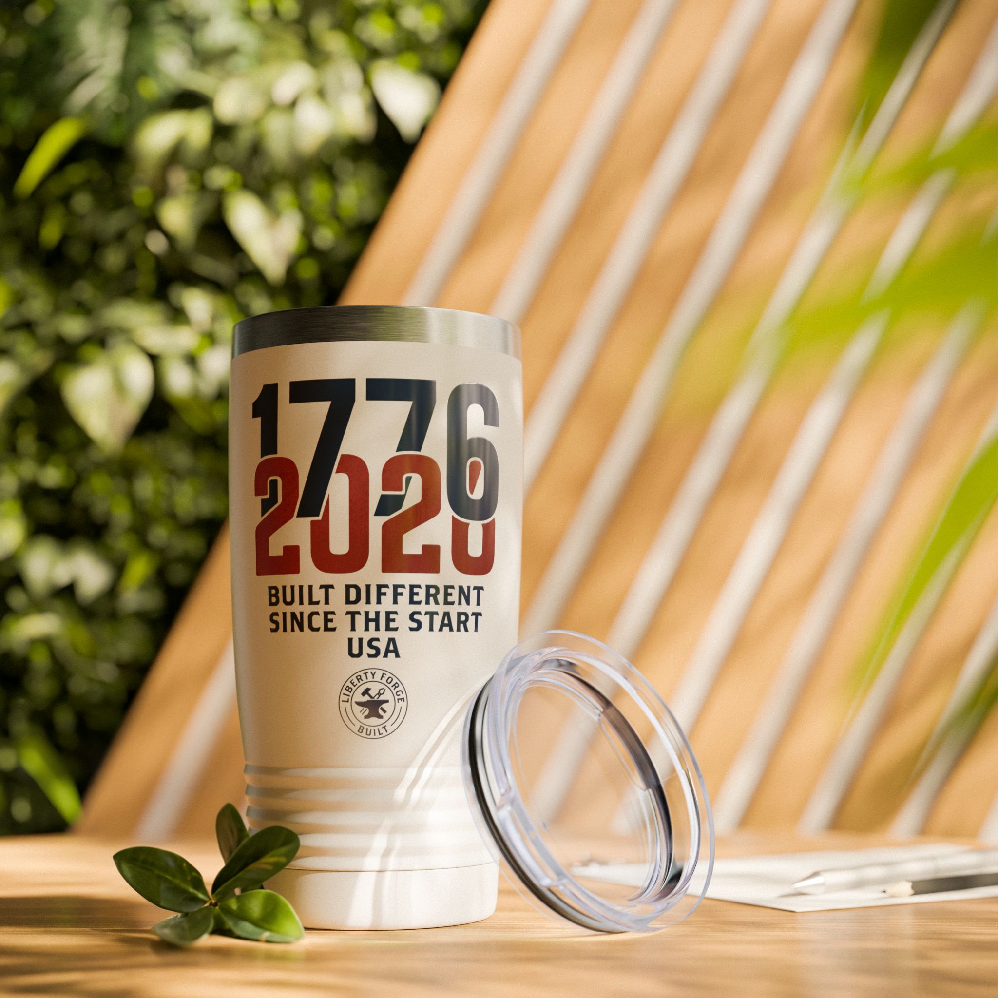1776-2026 Built Different 20oz Tumbler | America 250 Patriotic Insulated Travel Mug | Stainless Steel - Image 4
