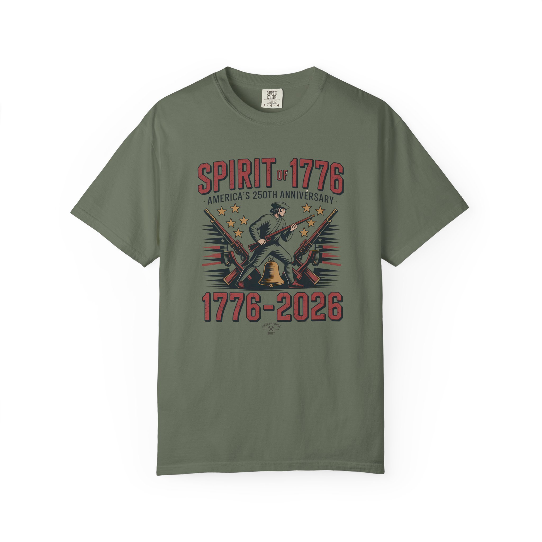 Spirit of 1776 Liberty Bell Tee | Vintage 250th Anniversary Patriotic Shirt | America 250 History Gift - Image 6