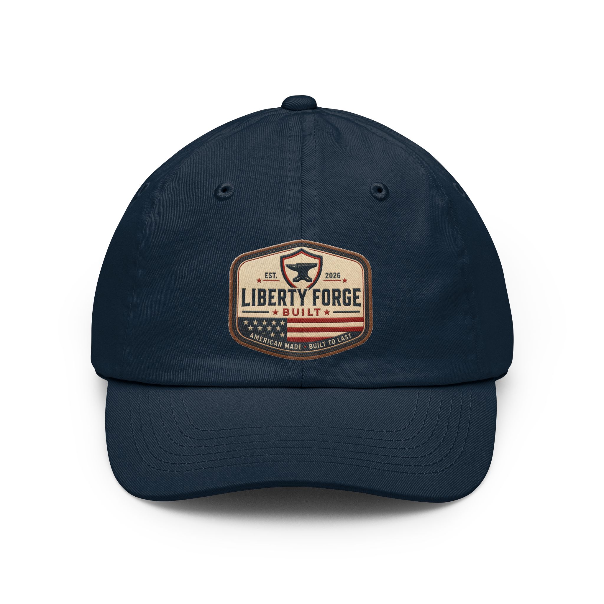 Liberty Forge Patch Dad Hat – Vintage Americana Baseball Cap - Image 3