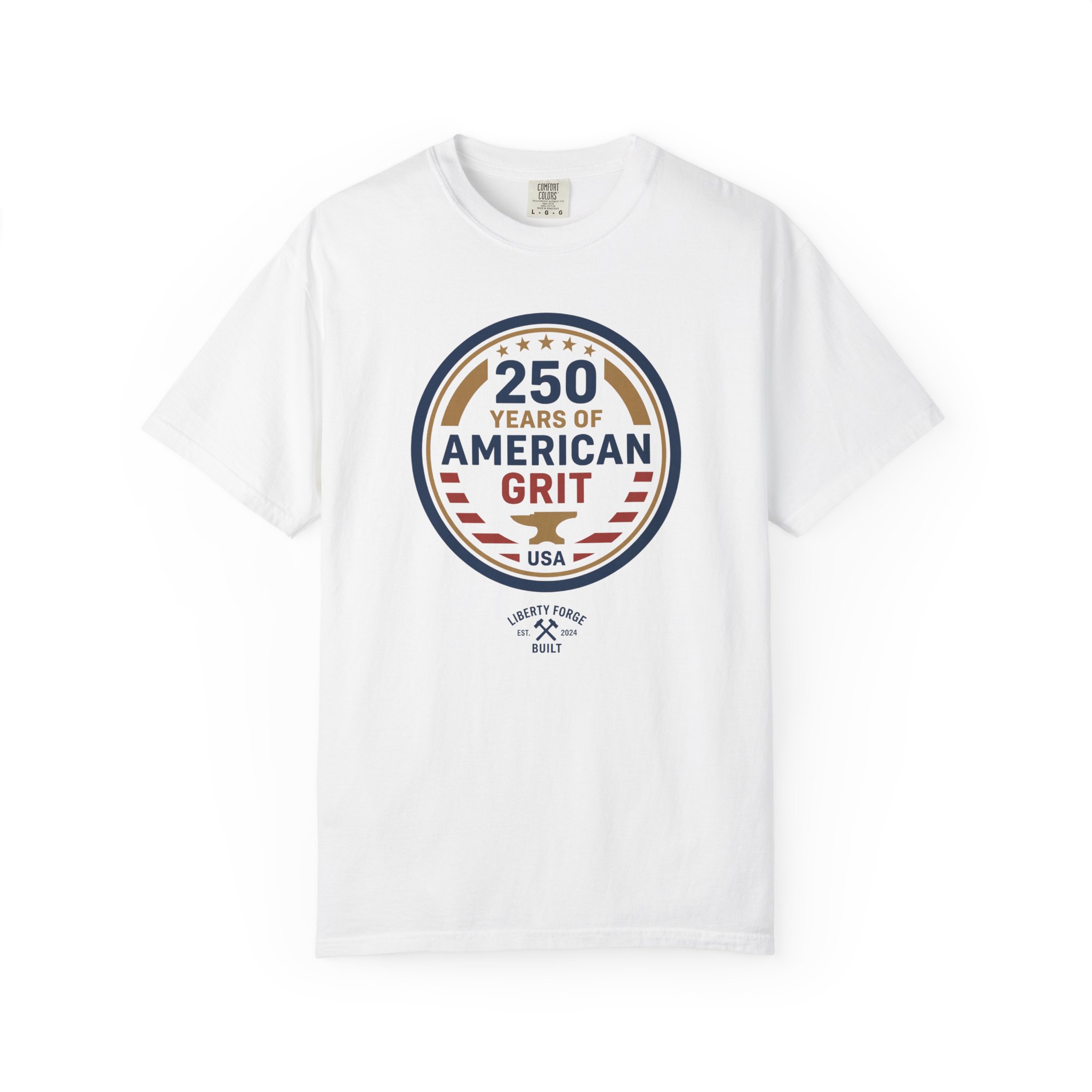 250 Years of American Grit Tee | Semiquincentennial 1776-2026 Patriotic Shirt | America 250 Gift