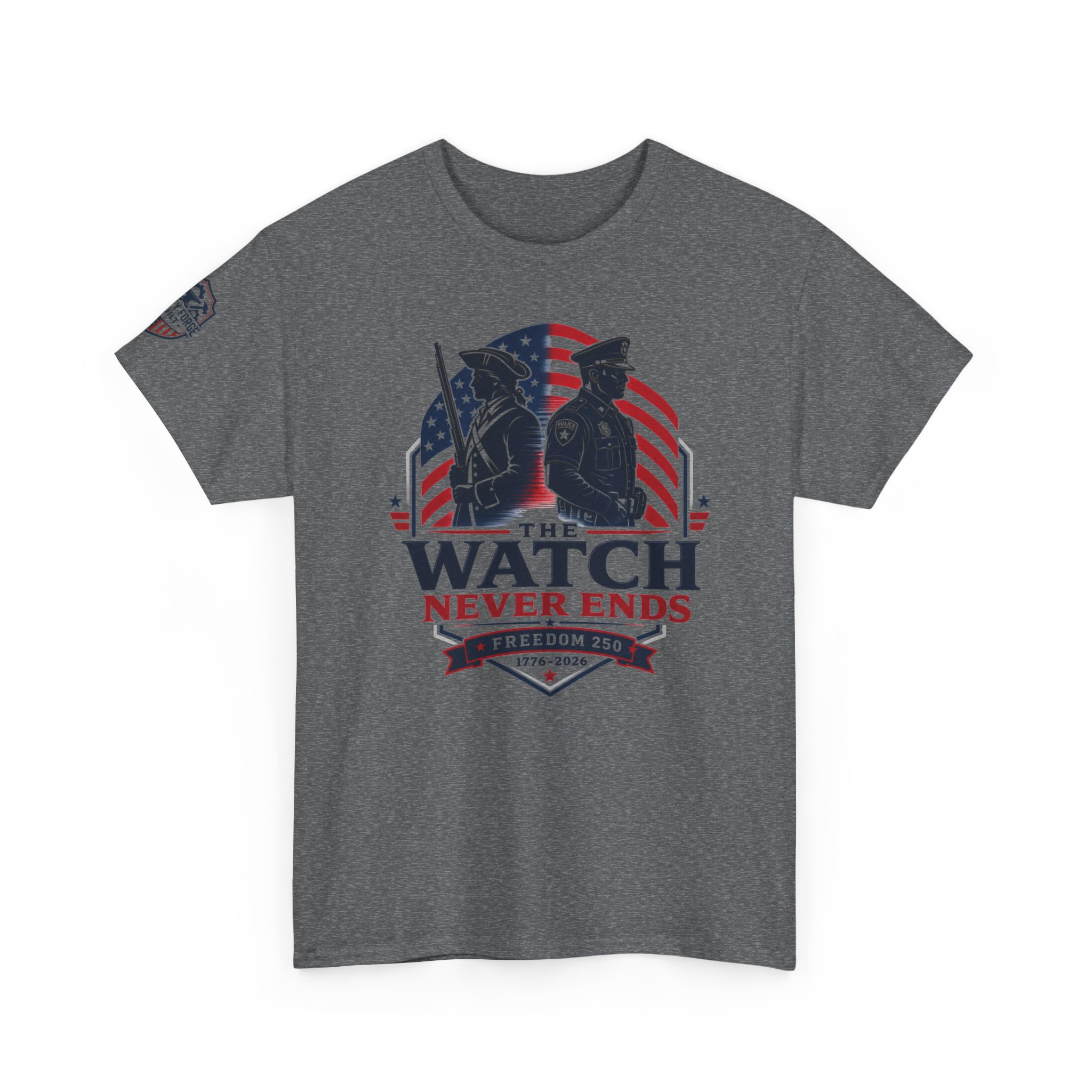 Patriotic Law Enforcement Tee - Thin Blue Line Americana | Original Design 5 Patriotic Law Enforcement Tee - Thin Blue Line Americana | Original Design - Image 5