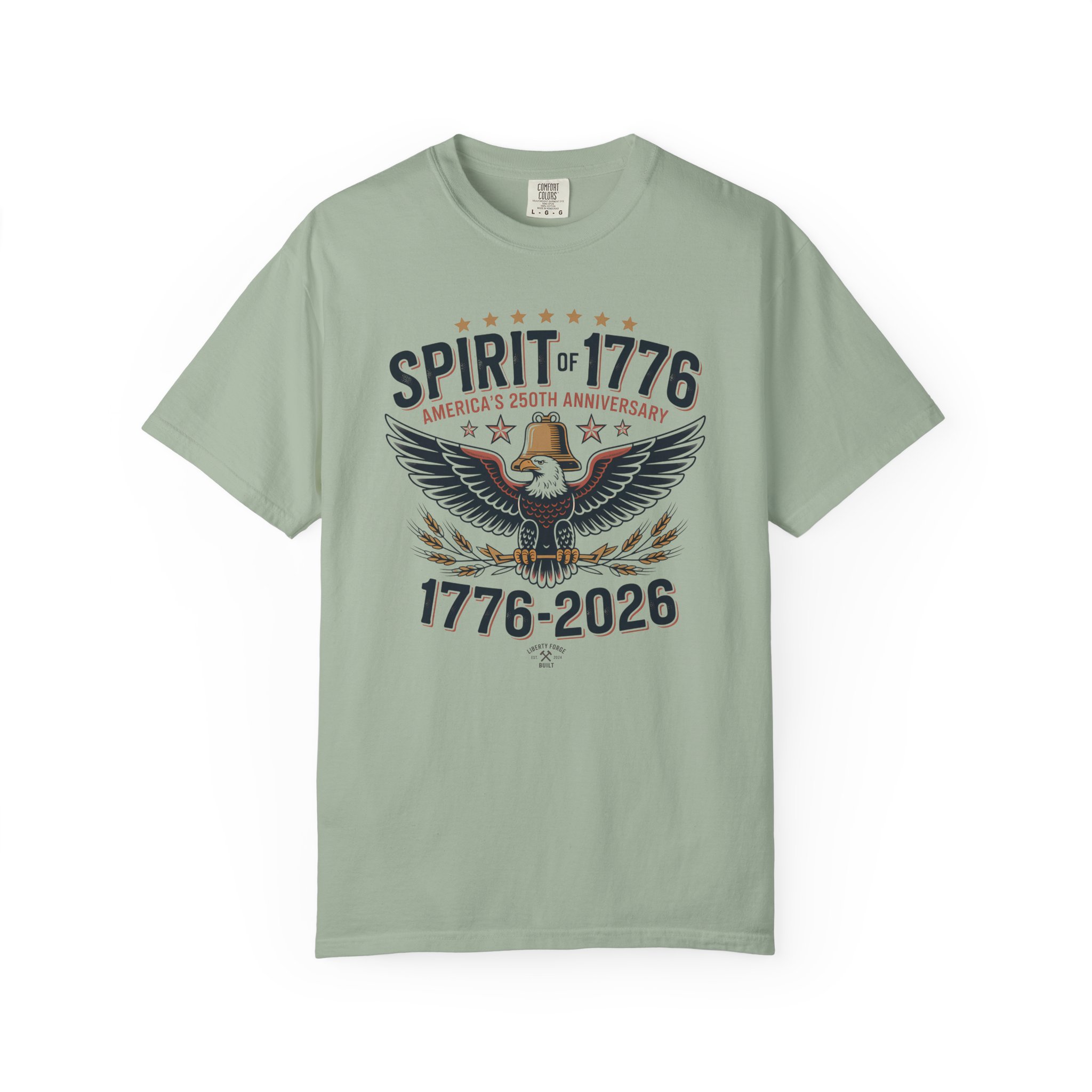 Spirit of 1776 Eagle Tee | America 250 Patriotic Shirt | Semiquincentennial Bald Eagle Gift - Image 5