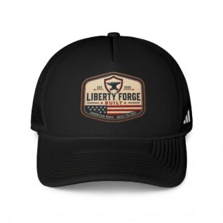 Liberty Forge Built patch logo Cap | Trucker hat, American flag badge