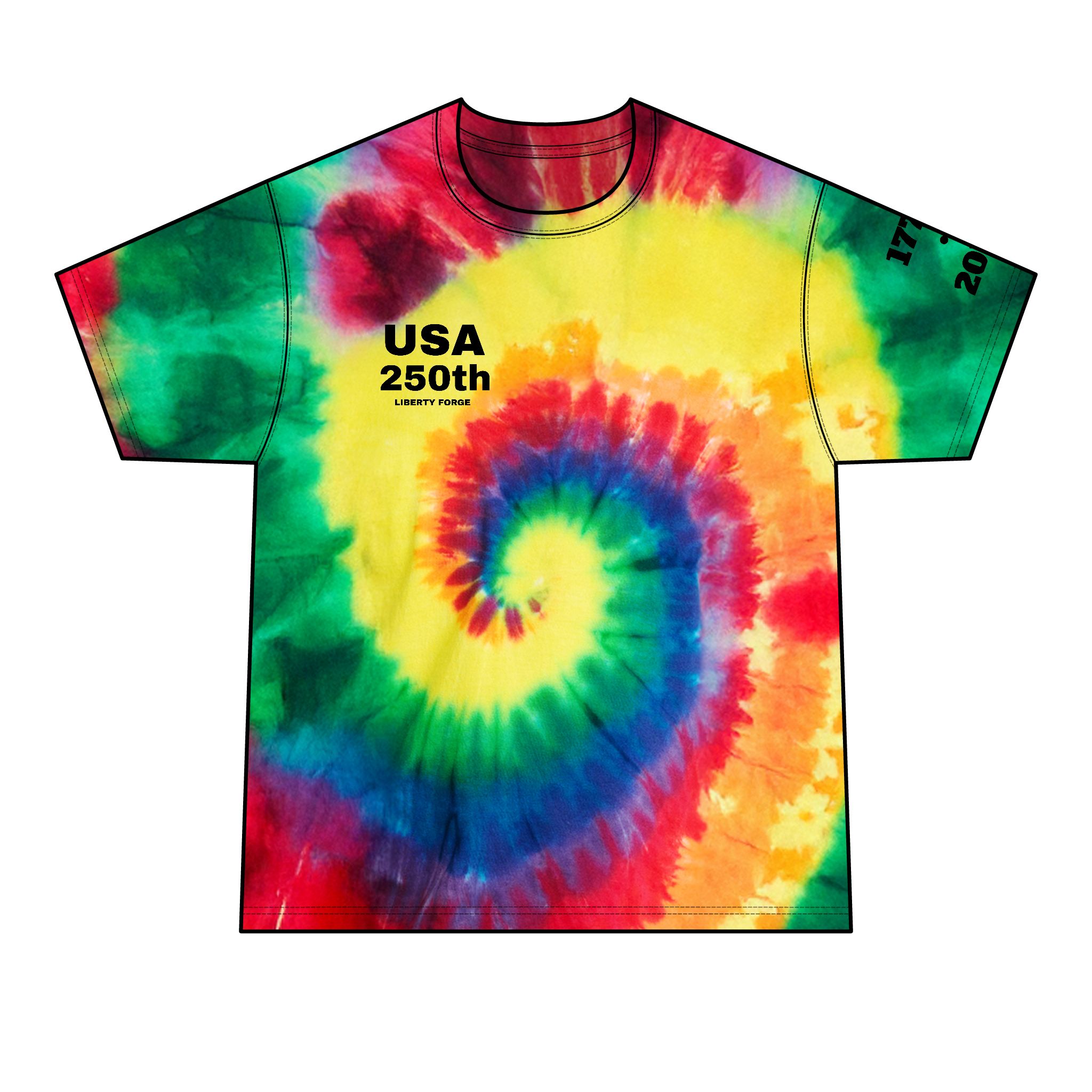 Tie-Dye Tall Ship Tee - 250 Years Navigating Freedom | Original Design 10 Tie-Dye Tall Ship Tee - 250 Years Navigating Freedom | Original Design - Image 10