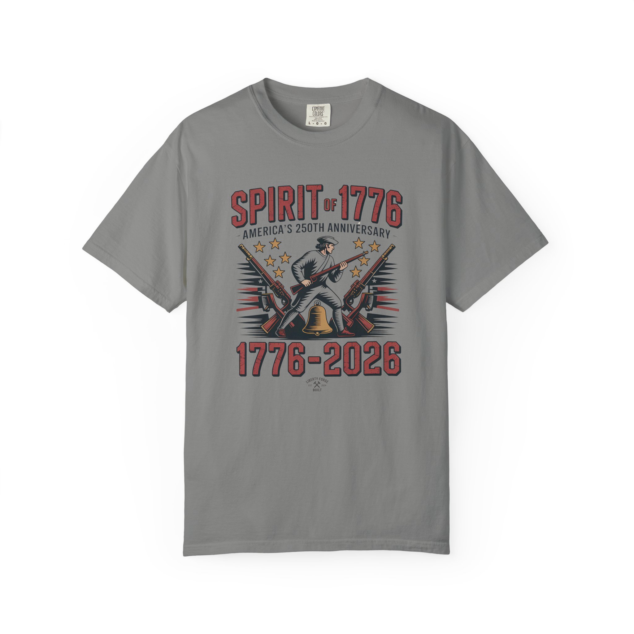 Spirit of 1776 Liberty Bell Tee | Vintage 250th Anniversary Patriotic Shirt | America 250 History Gift - Image 12