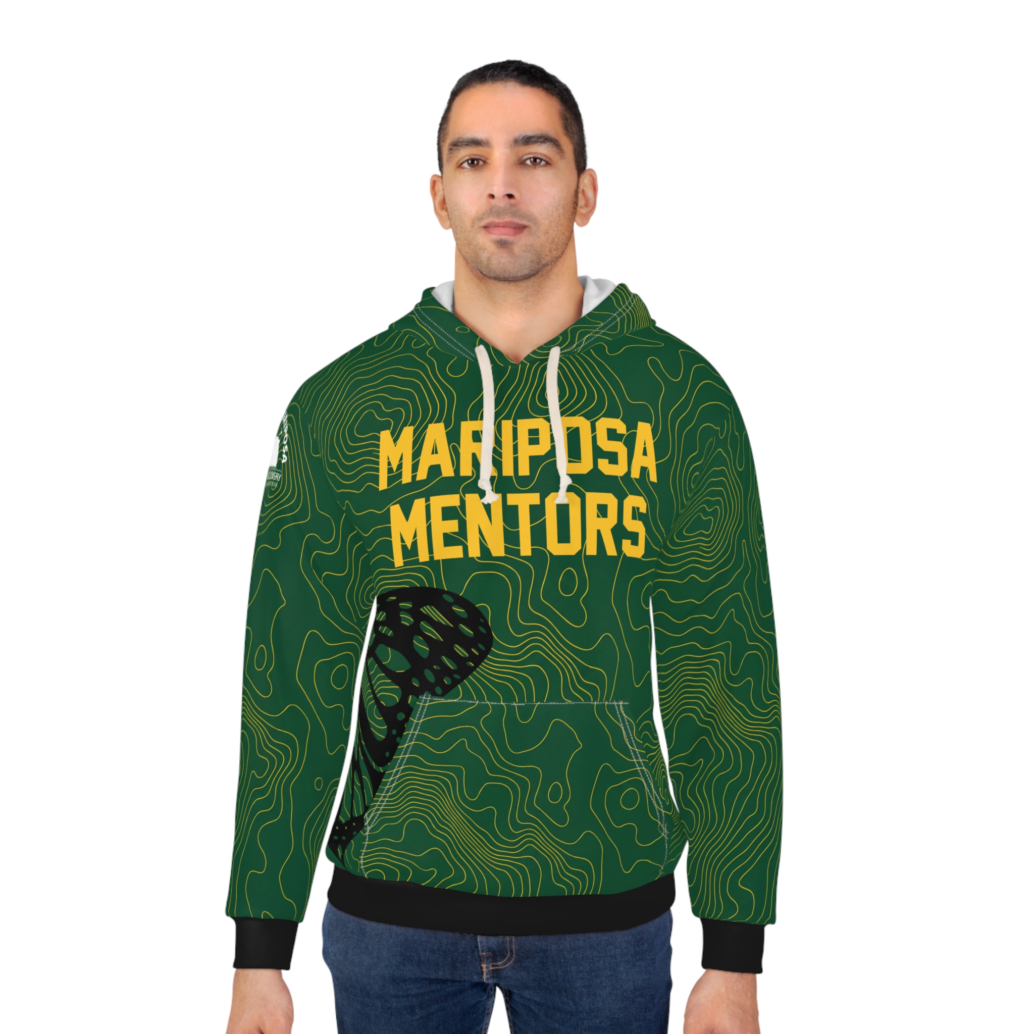 Mariposa Mentors Hoodie – Personalized Green Swirl Pullover (Nameplate, Number, EST 2028) 4 Mariposa Mentors Hoodie – Personalized Green Swirl Pullover (Nameplate, Number, EST 2028) - Image 4