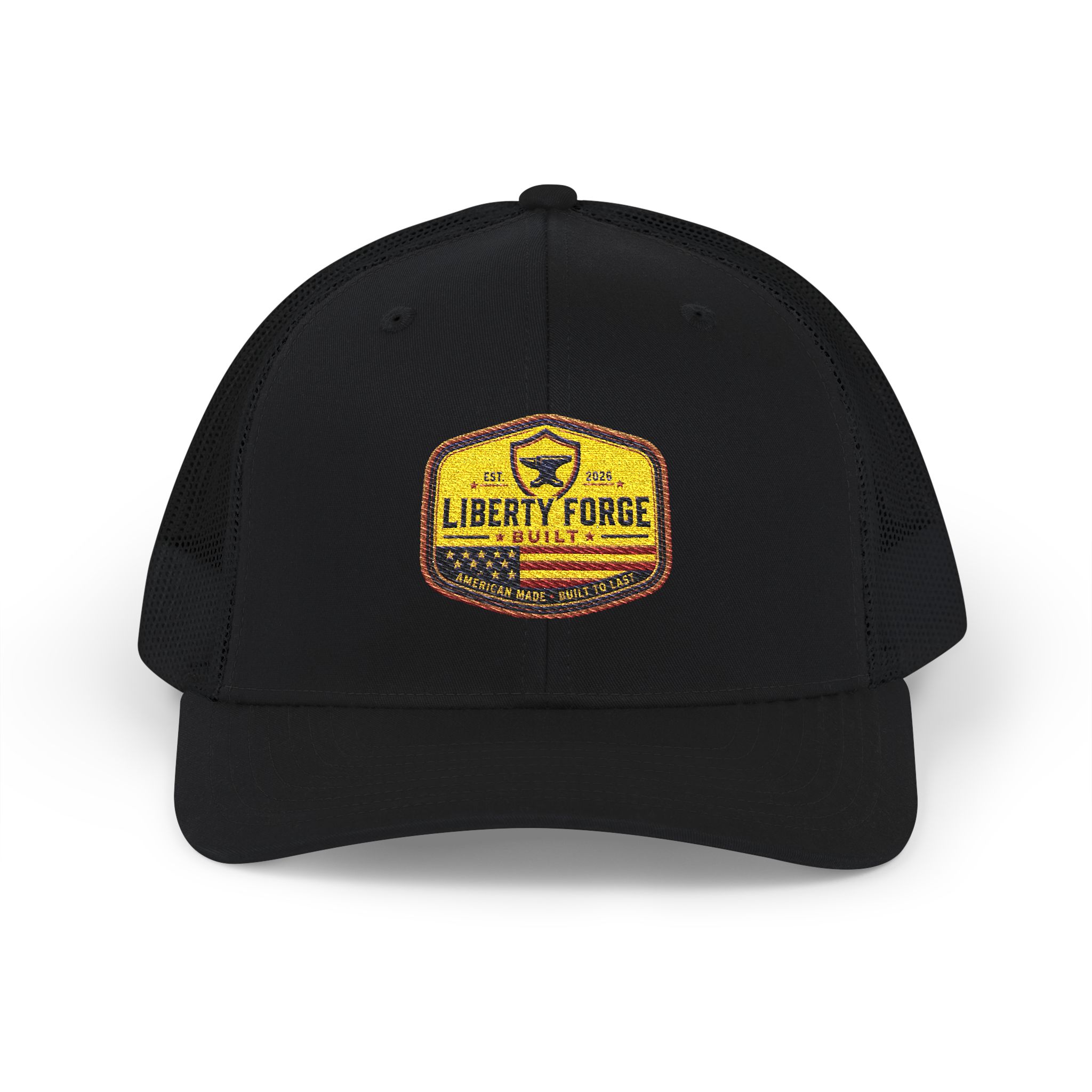 Liberty Forge Patch Cap - Vintage Americana Colorway | Structured Trucker Hat 13 Liberty Forge Patch Cap - Vintage Americana Colorway | Structured Trucker Hat - Image 13