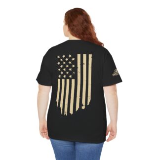 Distressed American Flag Shield Tee | Patriotic USA Shirt