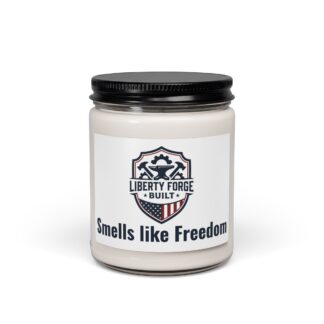 Smells Like Freedom 9oz Soy Candle | Patriotic Scented Candle | Americana Man Cave Gift Made in USA